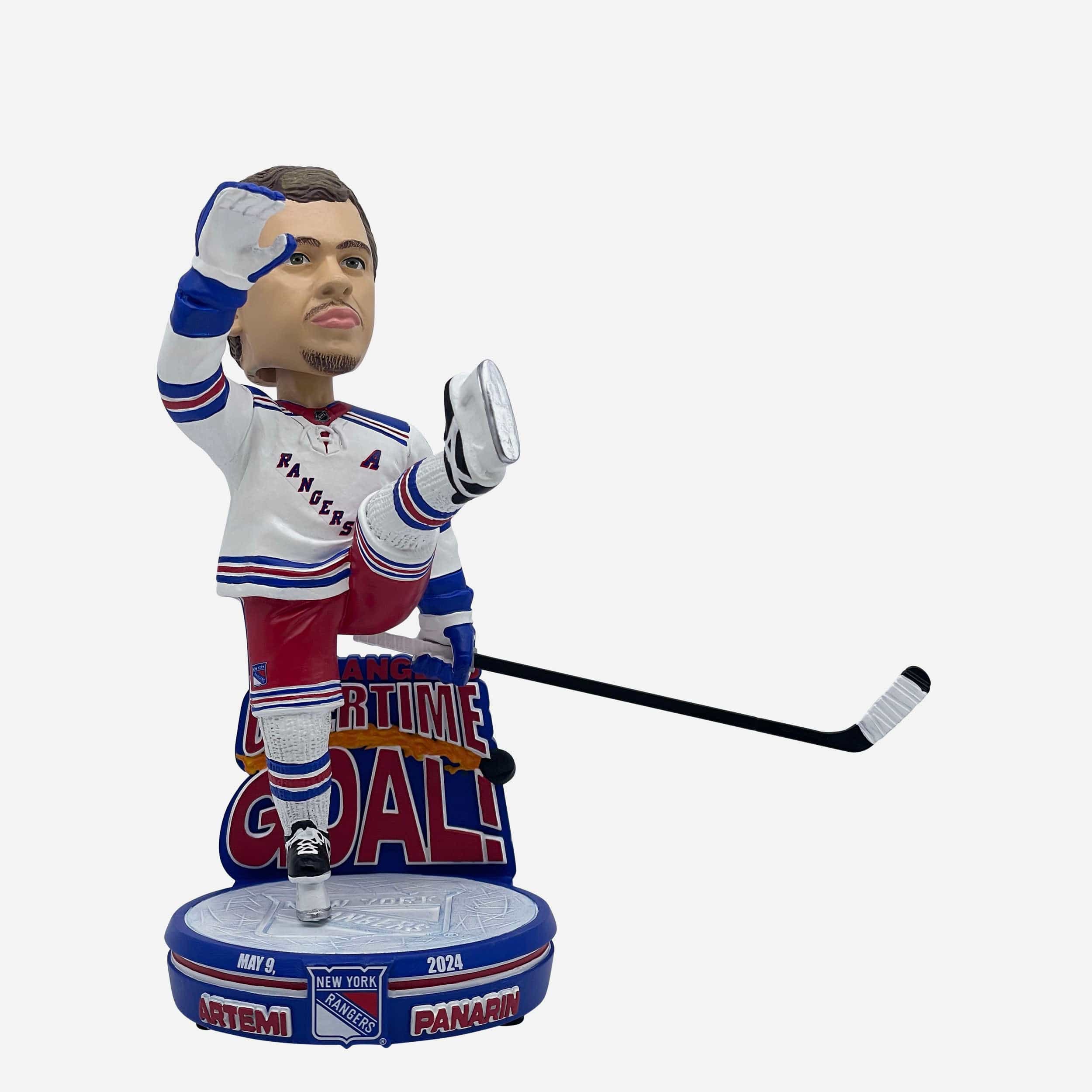 Artemi Panarin New York Rangers 2024 Playoff Overtime Game Winner Bobblehead