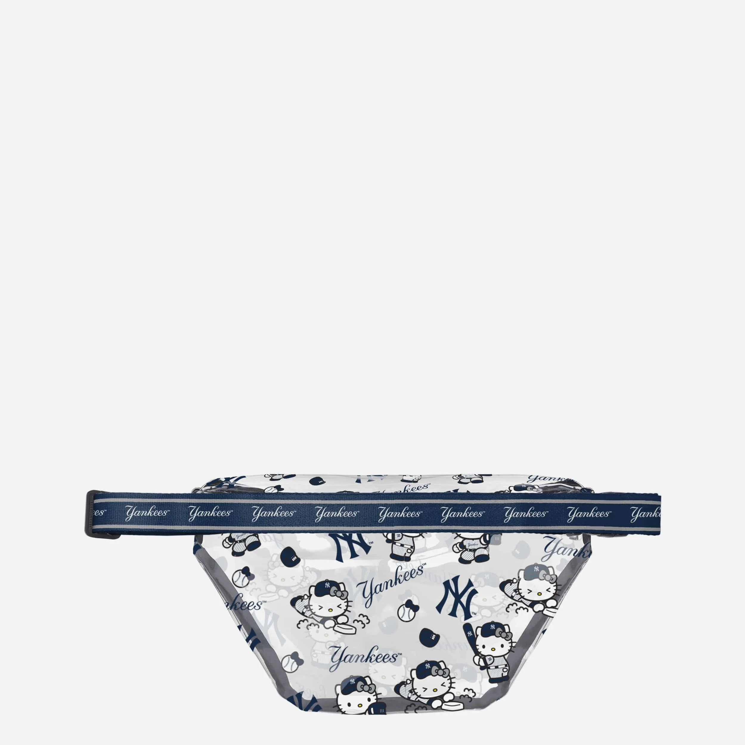 New York Yankees Hello Kitty® Clear Fanny Pack 2 New York Yankees Hello Kitty® Clear Fanny Pack