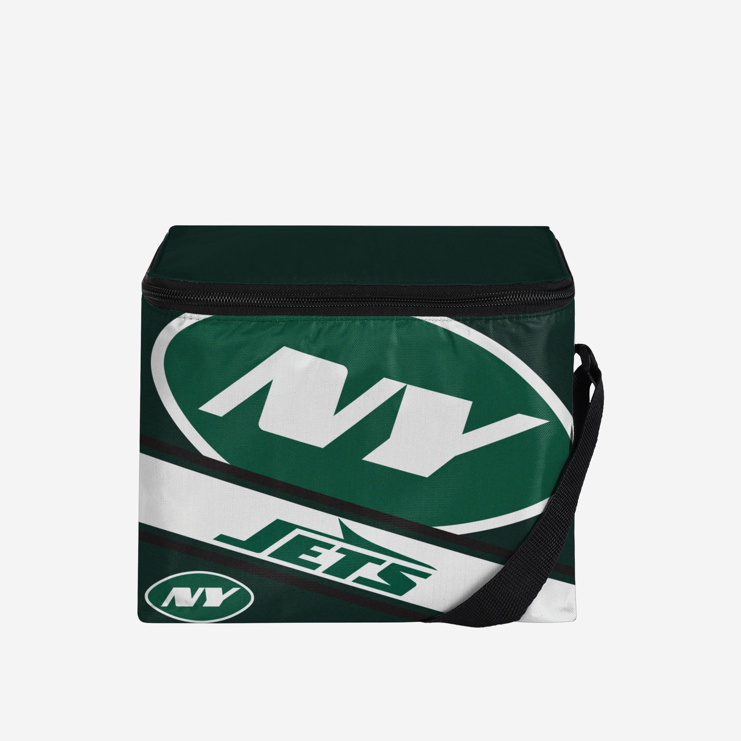New York Jets Big Logo Stripe 6 Pack Cooler