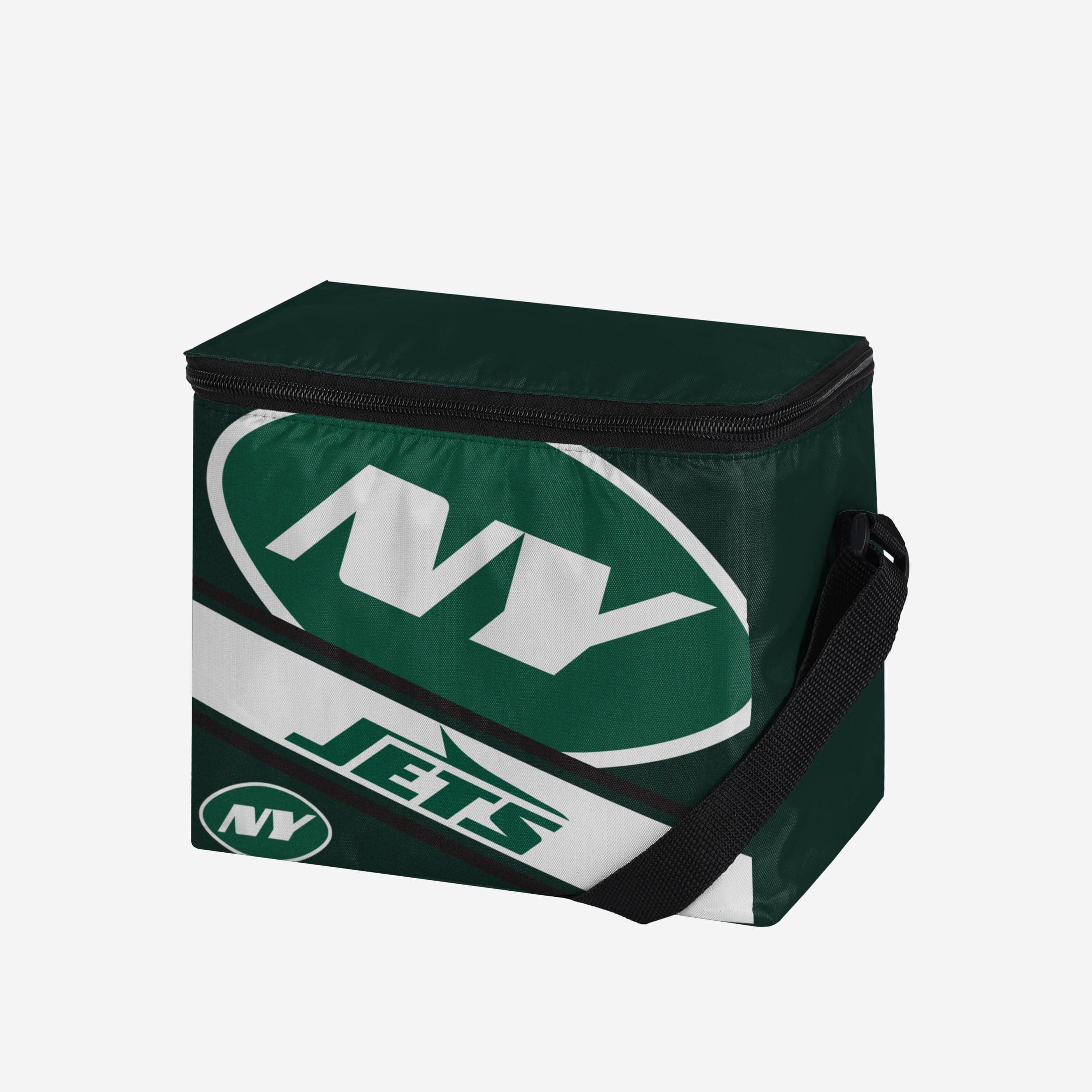 New York Jets Big Logo Stripe 6 Pack Cooler 2 New York Jets Big Logo Stripe 6 Pack Cooler