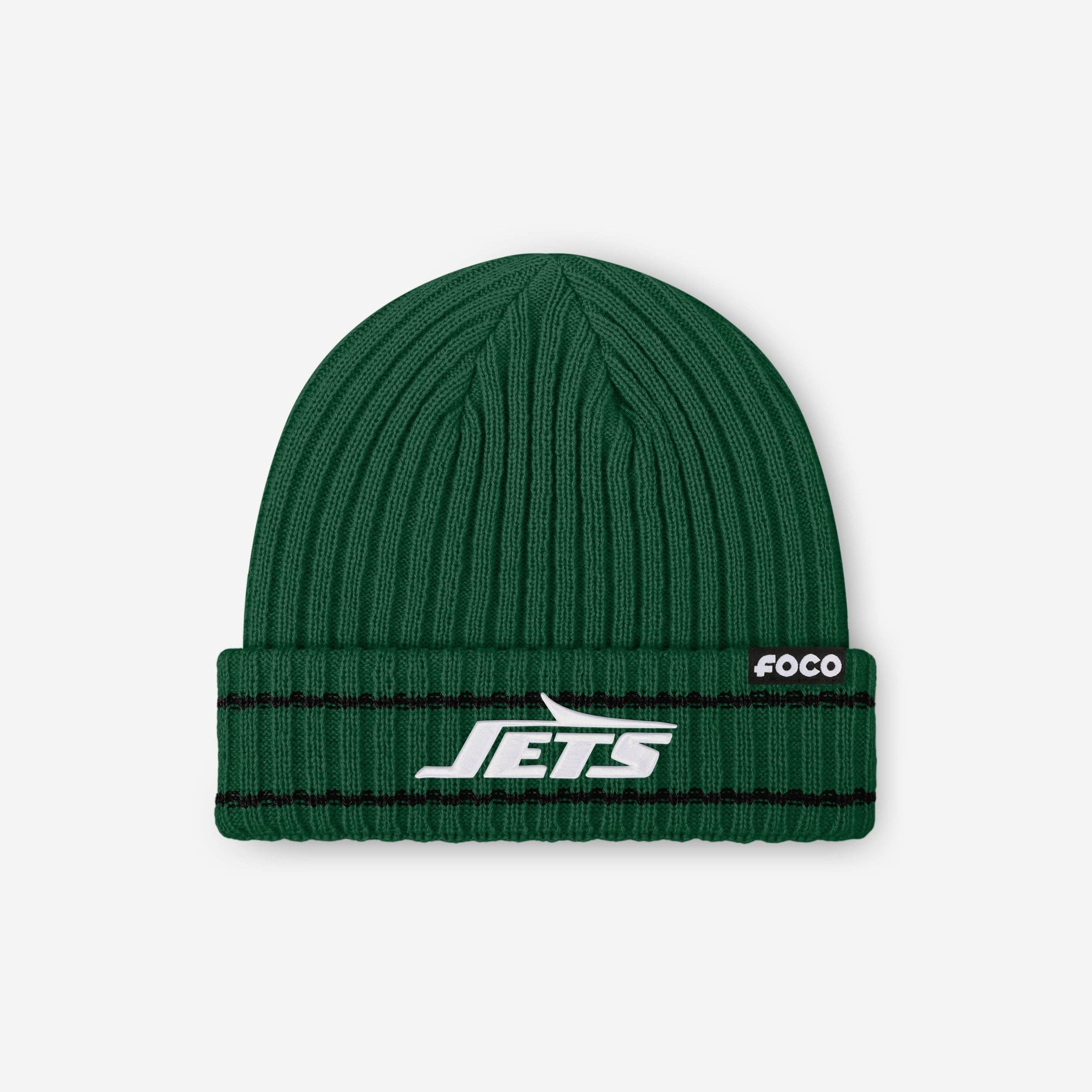 New York Jets Primary Logo Ribbed Beanie