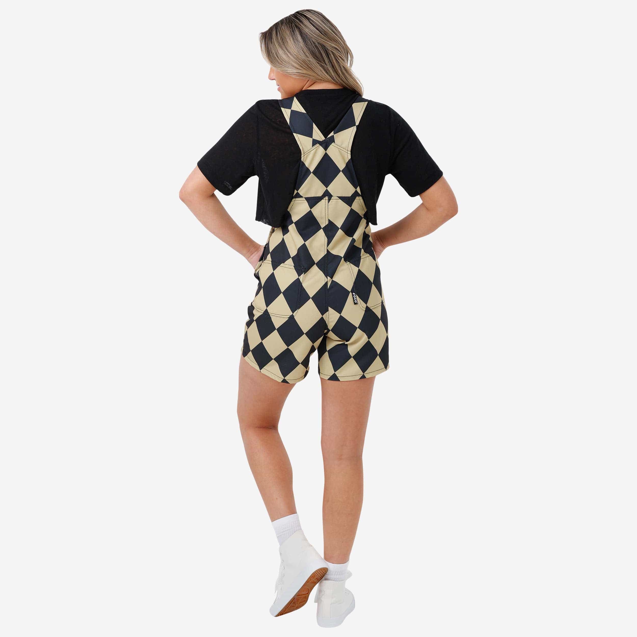 New Orleans Saints Womens Thematic Bib Shortalls 2 New Orleans Saints Womens Thematic Bib Shortalls