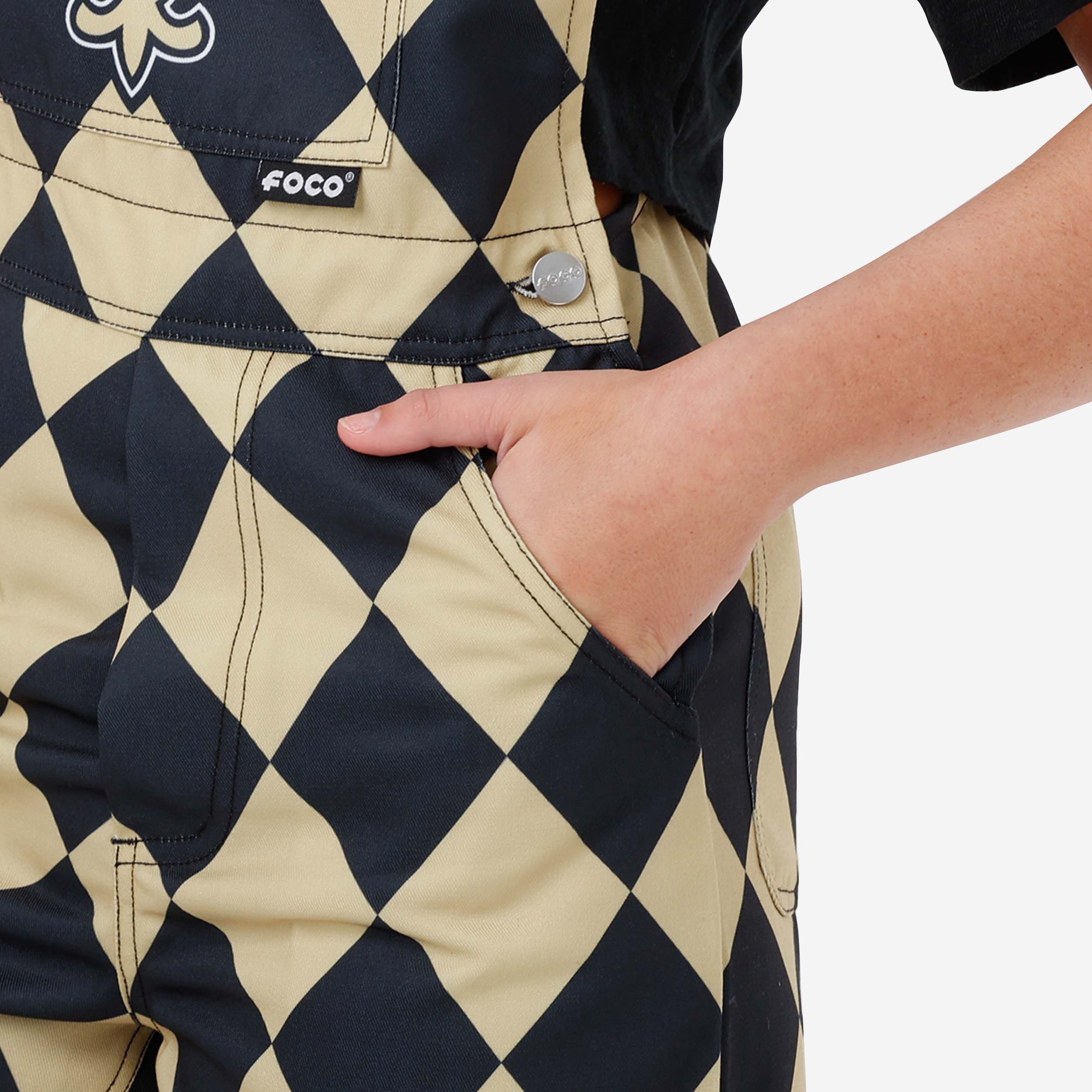 New Orleans Saints Womens Thematic Bib Shortalls 5 New Orleans Saints Womens Thematic Bib Shortalls