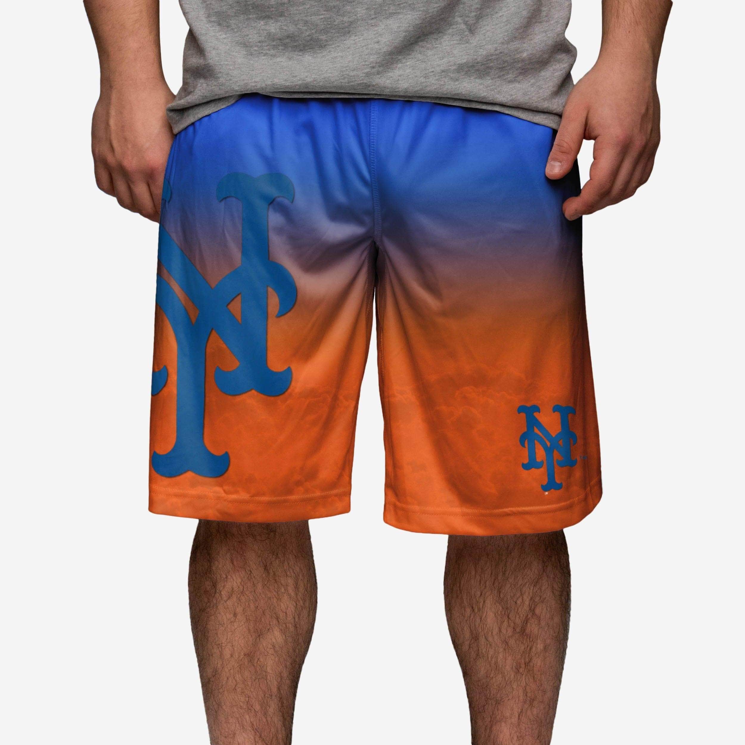 New York Mets Gradient Big Logo Training Shorts