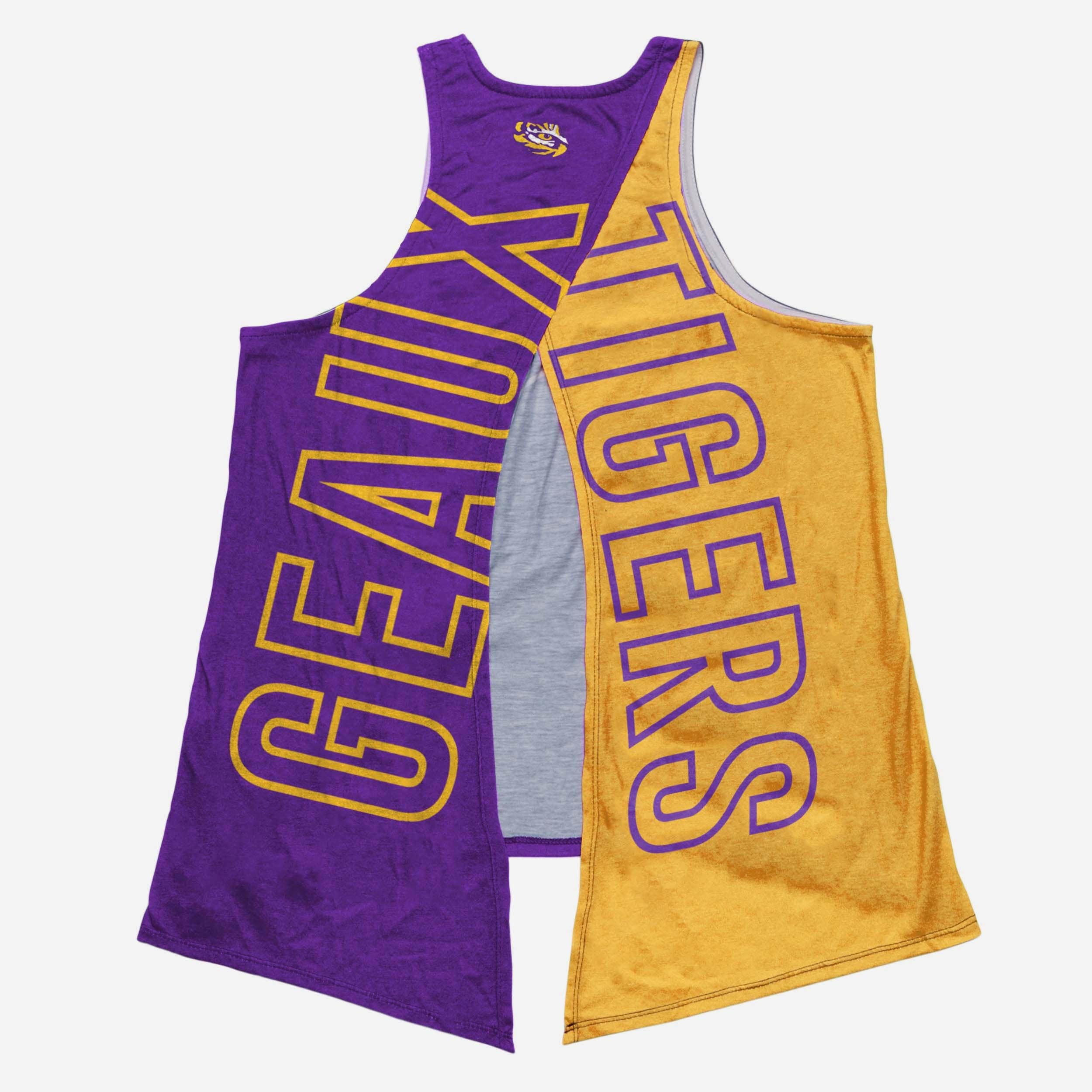 LSU Tigers 2019 Football National Champions Womens Tie-Breaker Sleeveless Top 4 LSU Tigers 2019 Football National Champions Womens Tie-Breaker Sleeveless Top