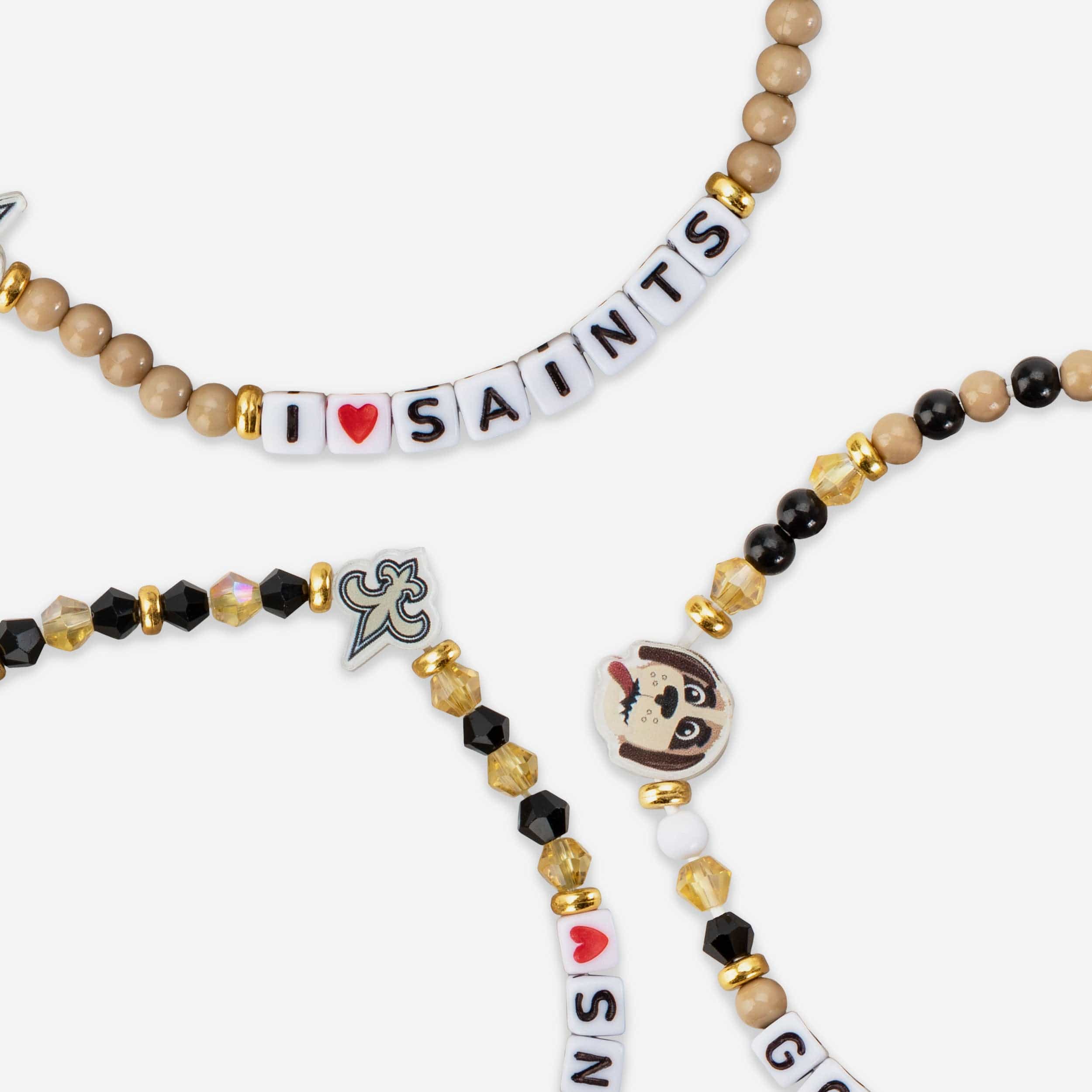 New Orleans Saints 3 Pack Friendship Bracelet 2 New Orleans Saints 3 Pack Friendship Bracelet