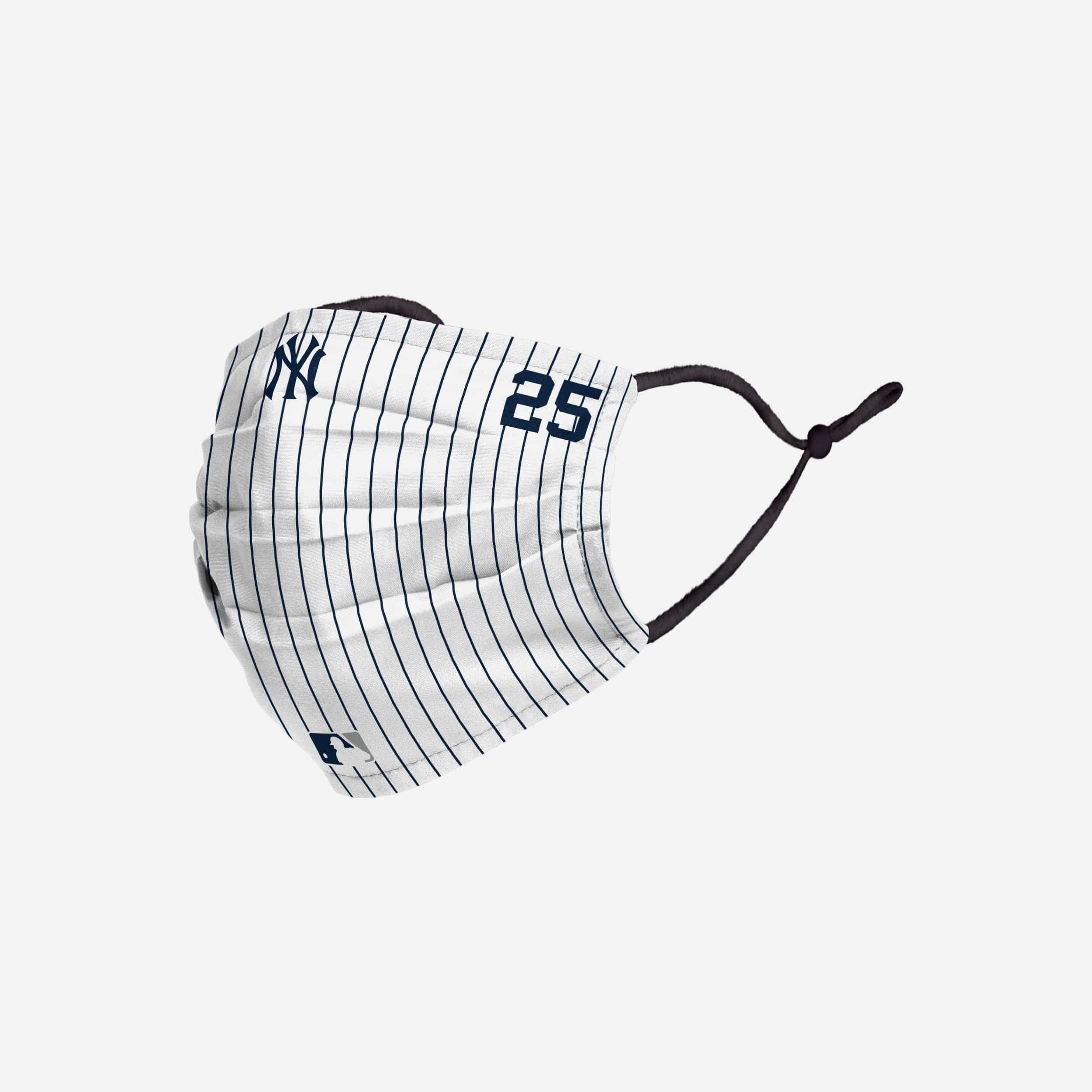 Gleyber Torres New York Yankees On-Field Gameday Pinstripe Adjustable Face Cover 4 Gleyber Torres New York Yankees On-Field Gameday Pinstripe Adjustable Face Cover