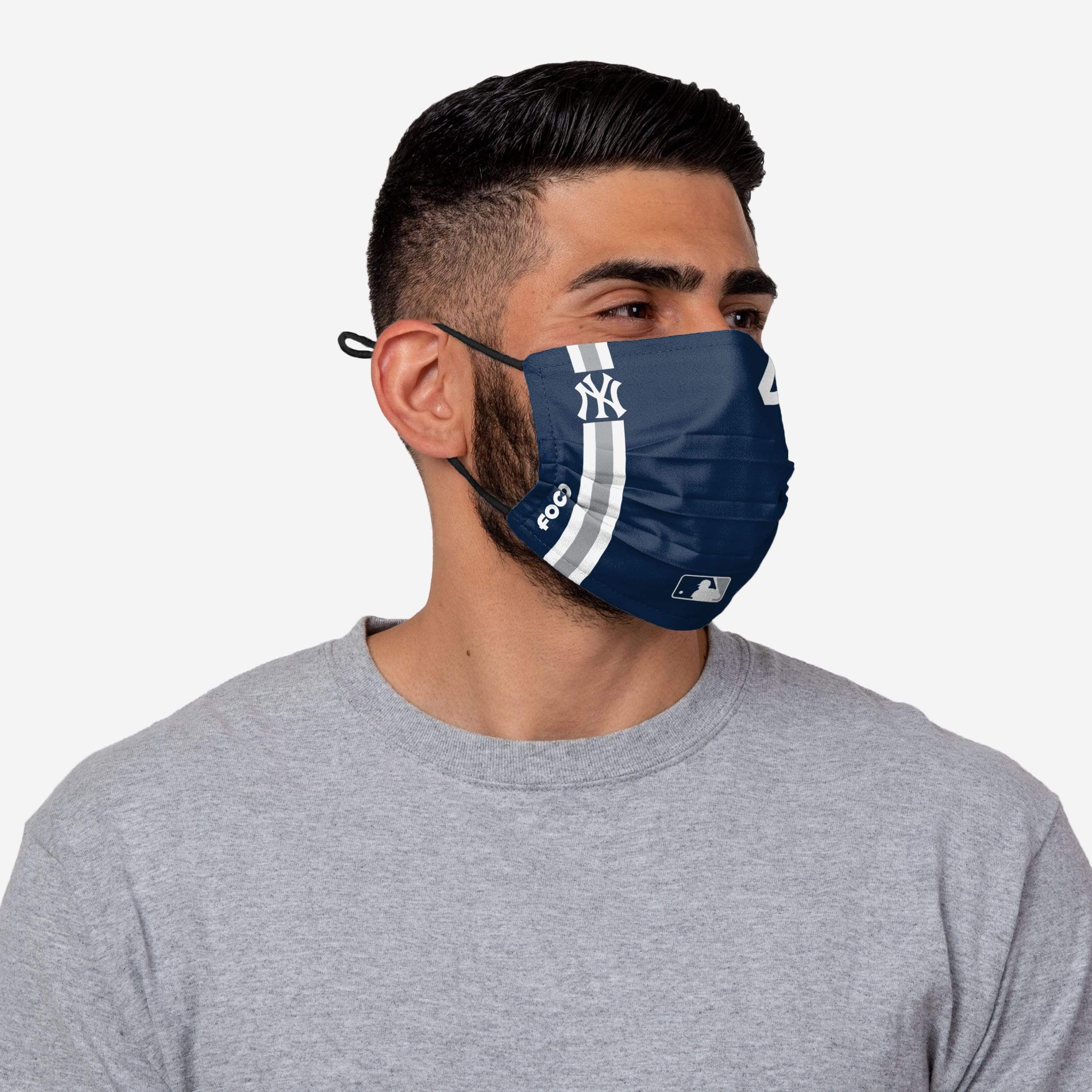 Gerrit Cole New York Yankees On-Field Adjustable Navy Face Cover 2 Gerrit Cole New York Yankees On-Field Adjustable Navy Face Cover