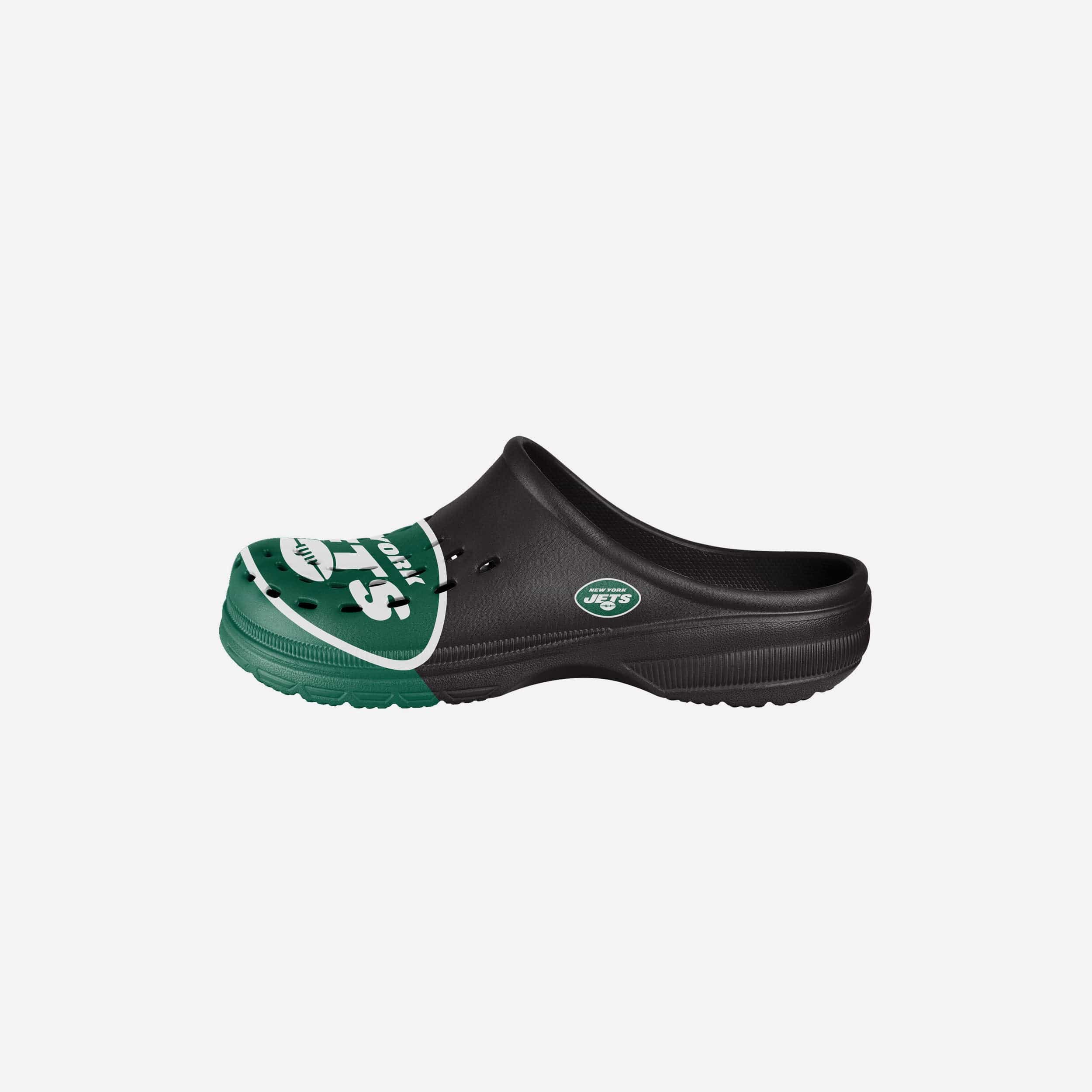 New York Jets Youth Colorblock Big Logo Clog