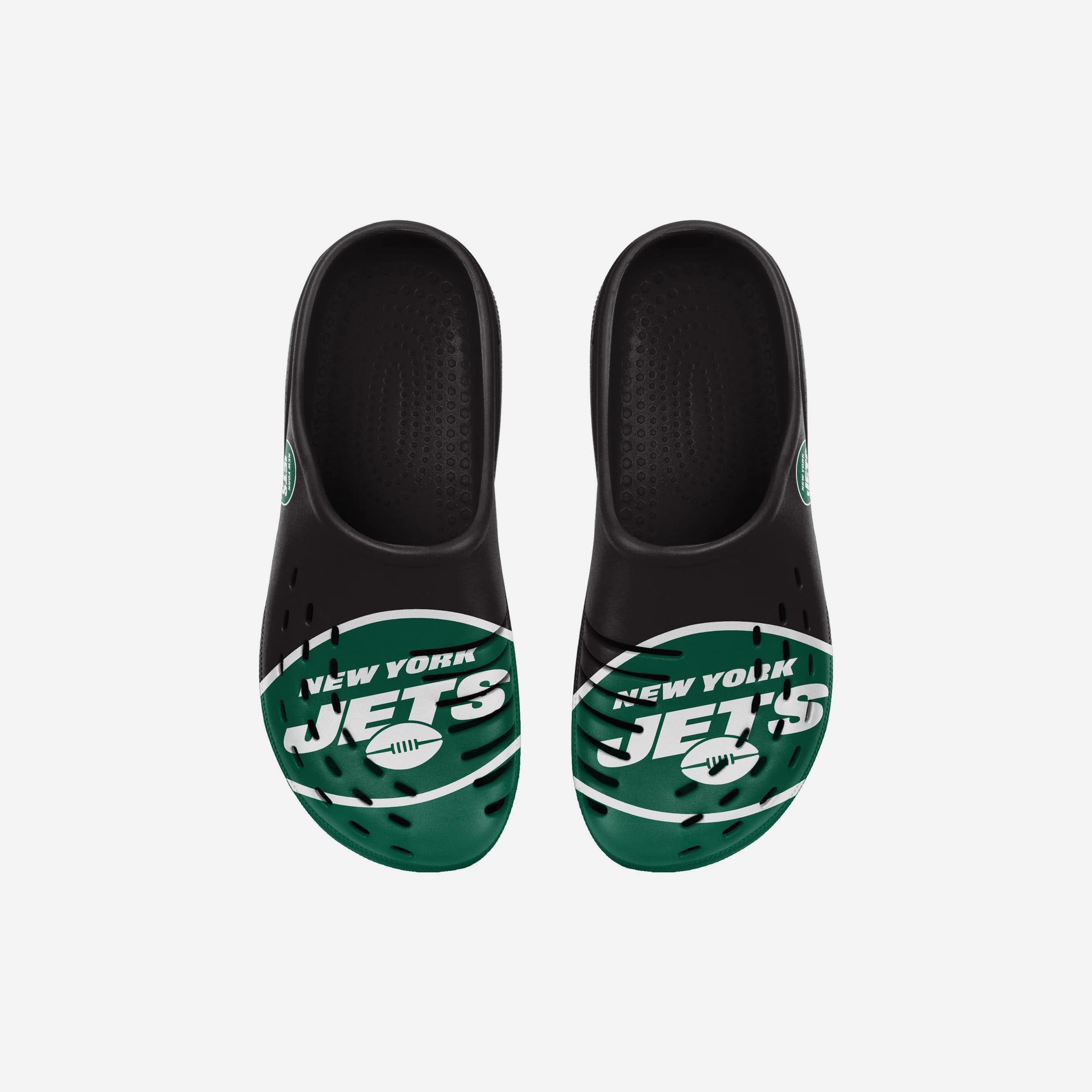 New York Jets Youth Colorblock Big Logo Clog 4 New York Jets Youth Colorblock Big Logo Clog