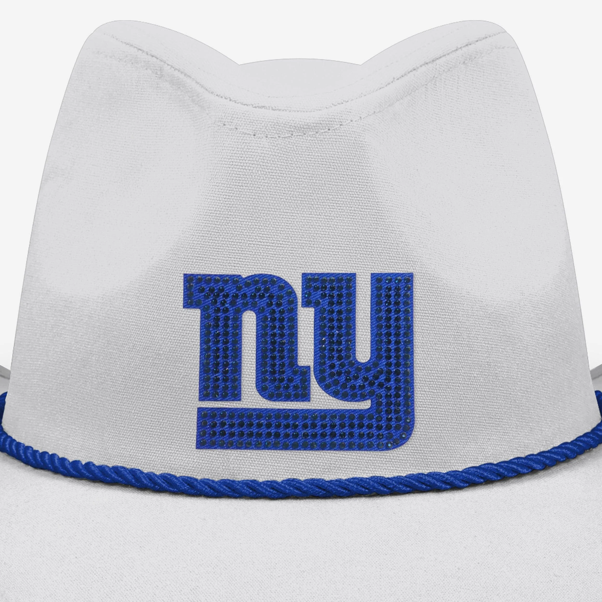 New York Giants White Rhinestone Logo Cowboy Hat 2 New York Giants White Rhinestone Logo Cowboy Hat