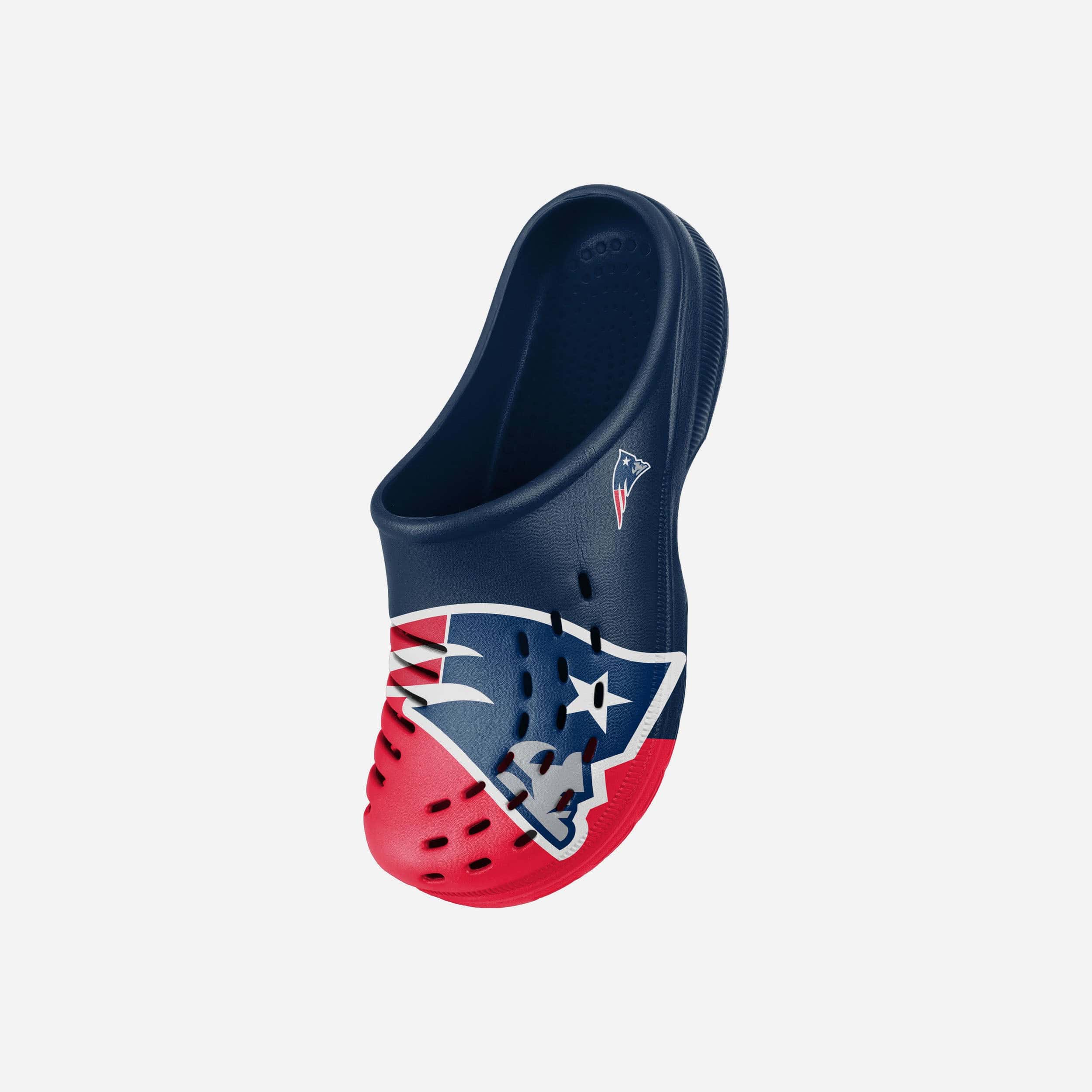 New England Patriots Youth Colorblock Big Logo Clog 2 New England Patriots Youth Colorblock Big Logo Clog
