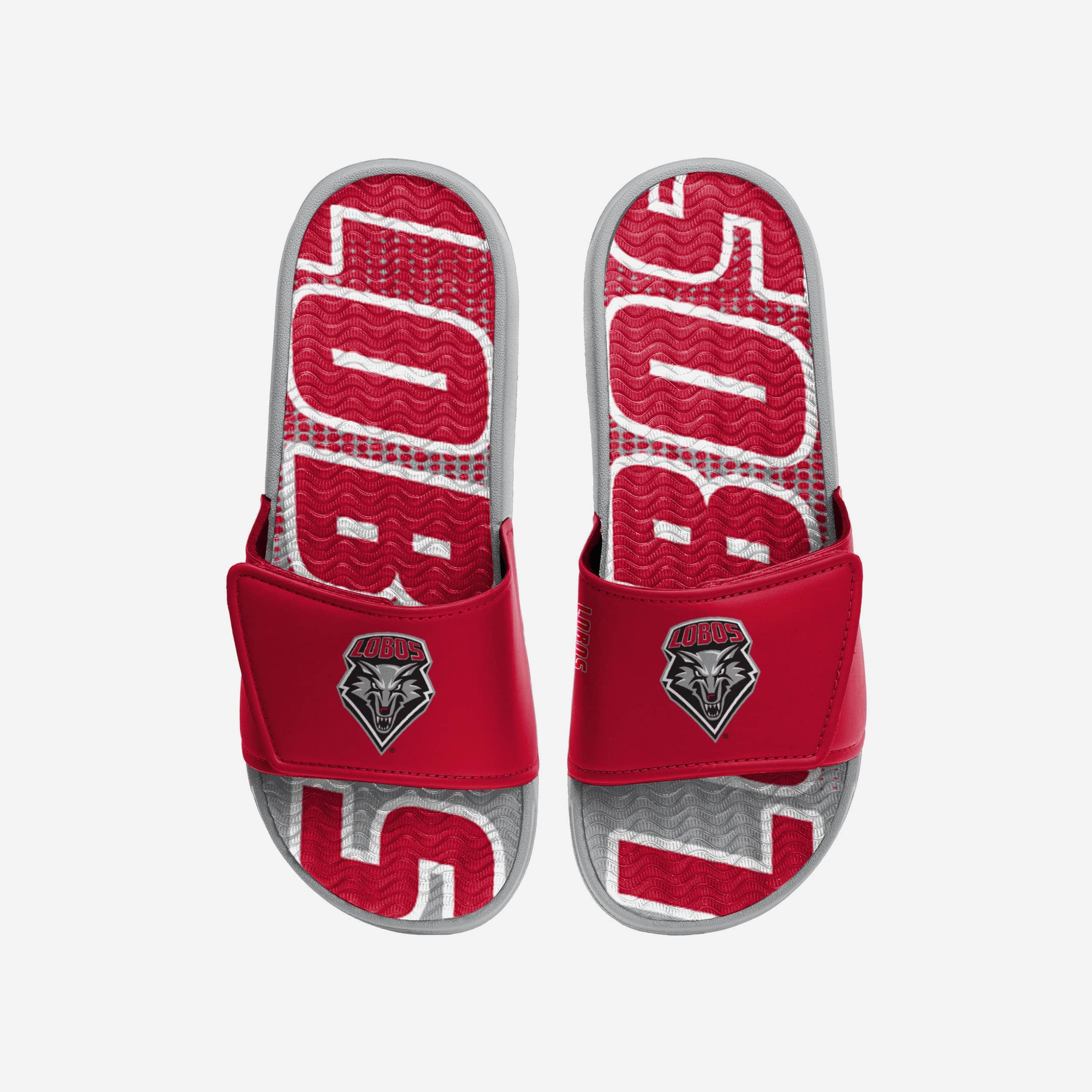 New Mexico Lobos Gradient Wordmark Gel Slide
