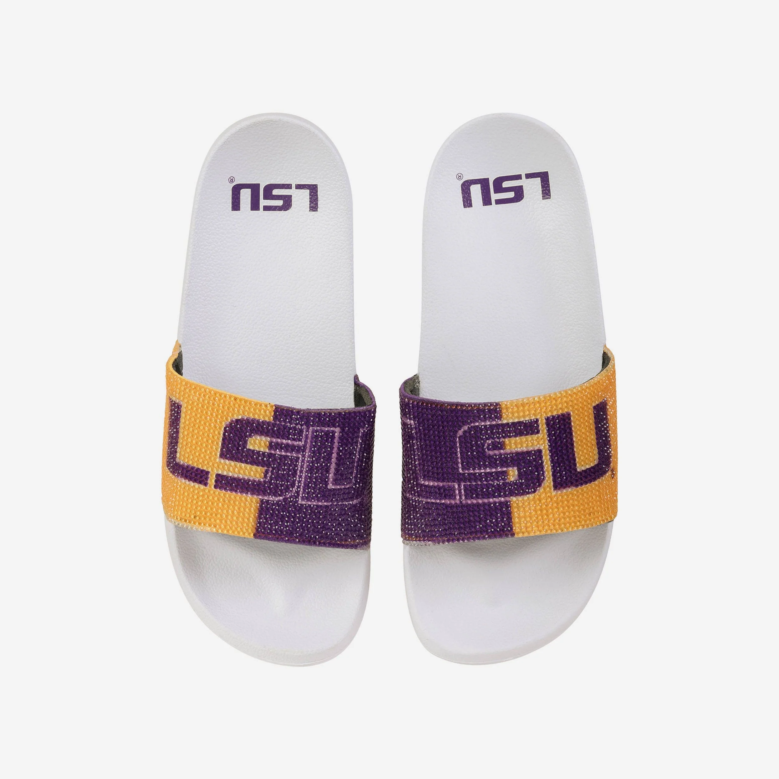 LSU Tigers Womens Big Logo Shimmer Slide
