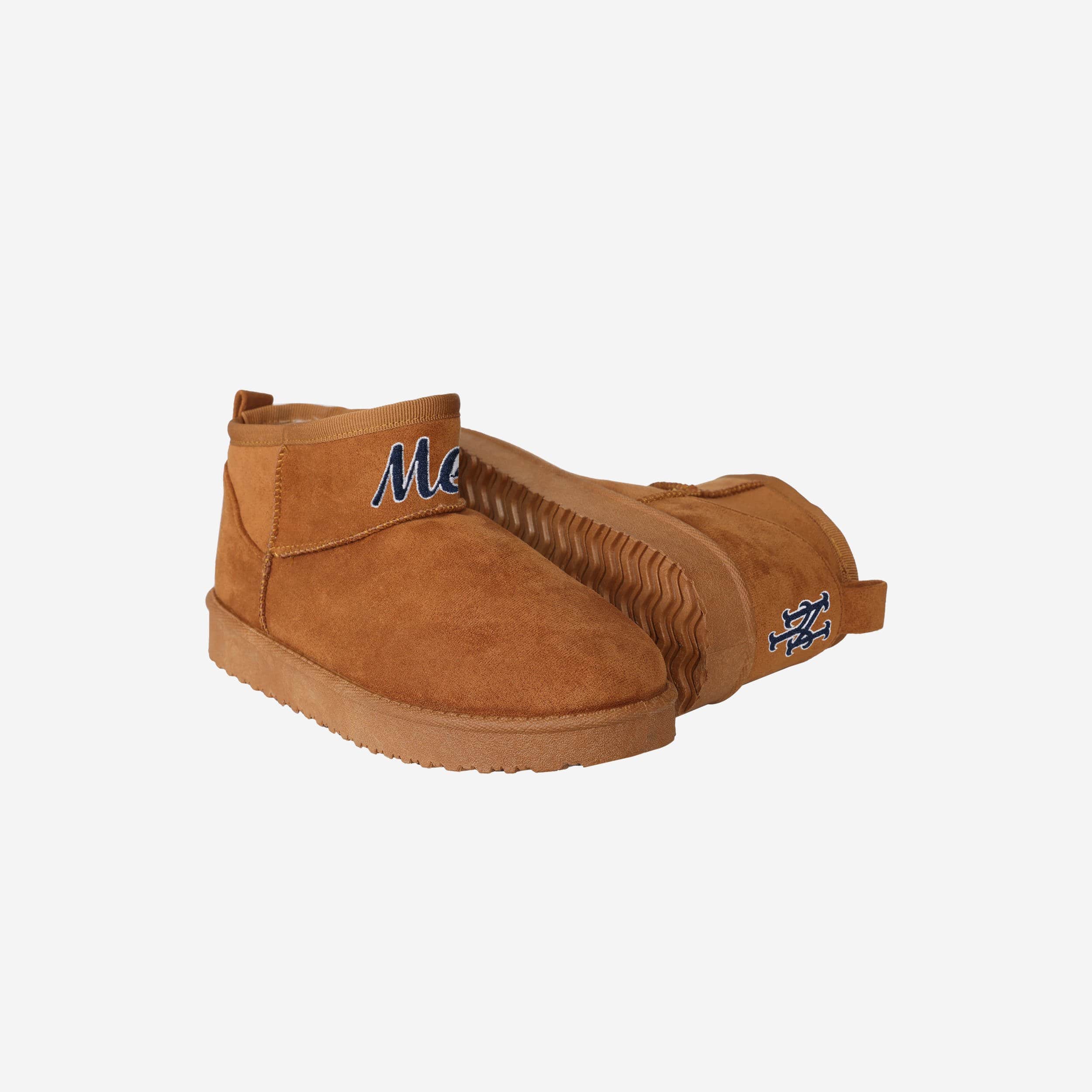 New York Mets Womens Team Logo Fuzzy Fan Boot 5 New York Mets Womens Team Logo Fuzzy Fan Boot