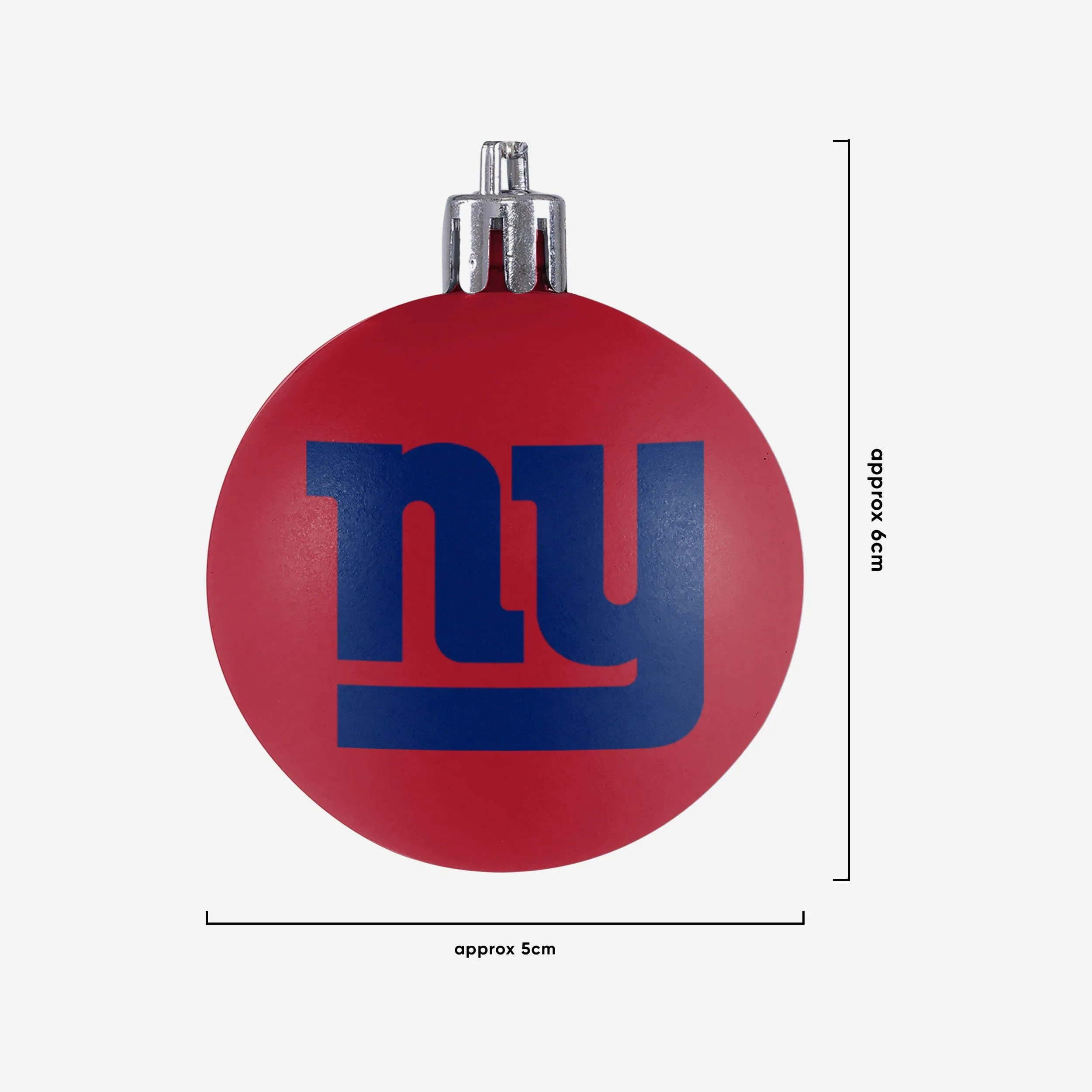 New York Giants 12 Pack Plastic Ball Ornament Set 3 New York Giants 12 Pack Plastic Ball Ornament Set