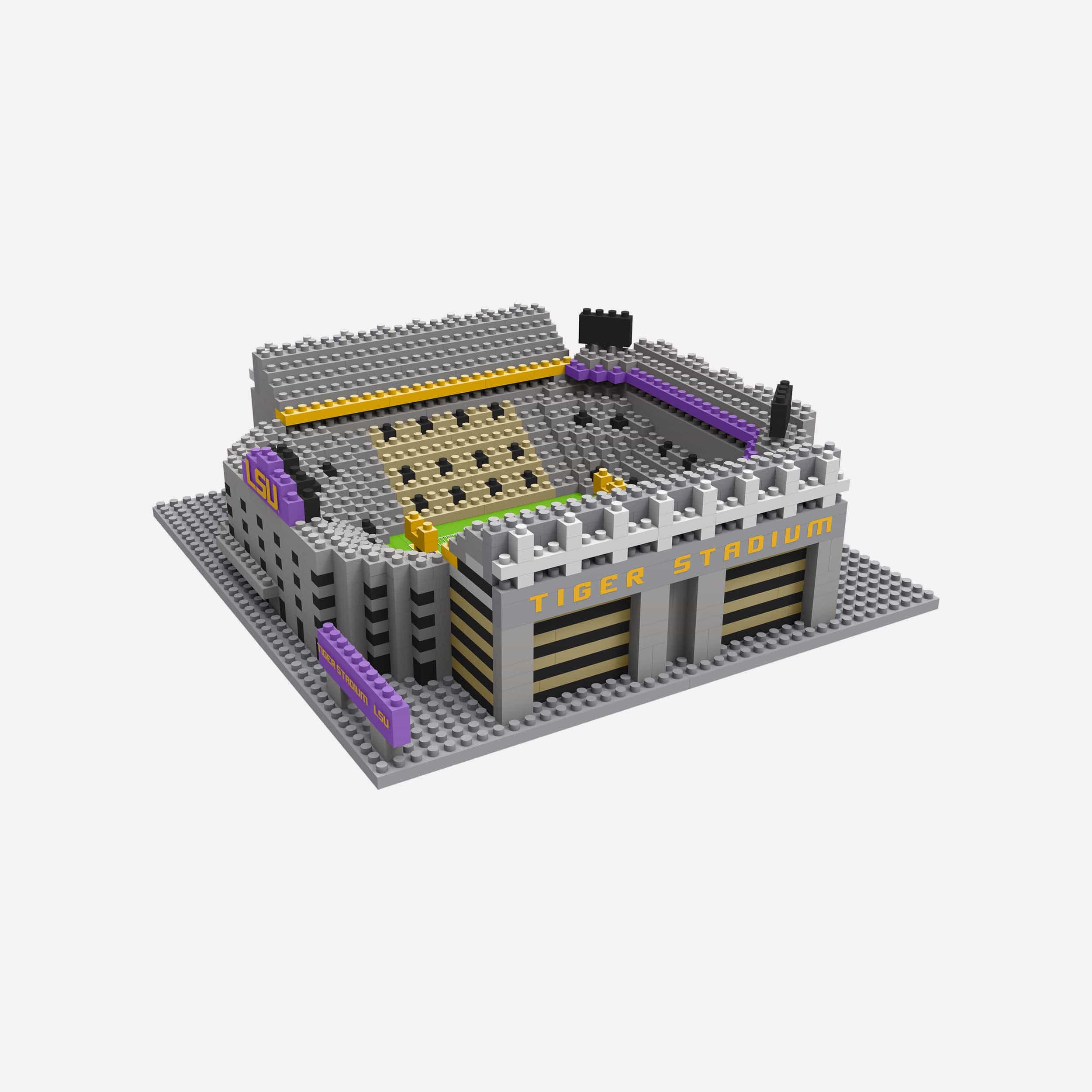 LSU Tigers Tiger Mini BRXLZ Stadium 3 LSU Tigers Tiger Mini BRXLZ Stadium
