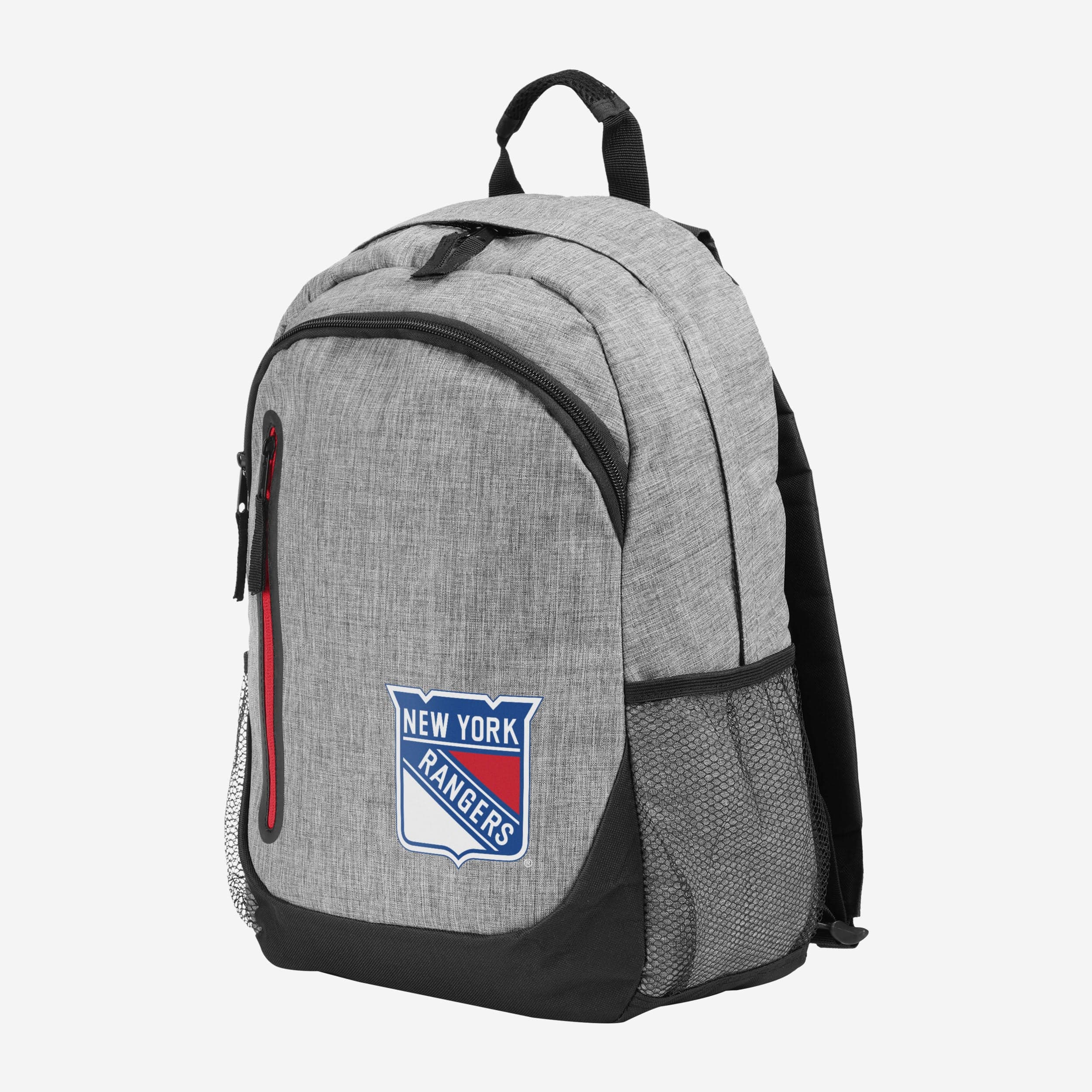New York Rangers Heather Grey Bold Color Backpack 2 New York Rangers Heather Grey Bold Color Backpack