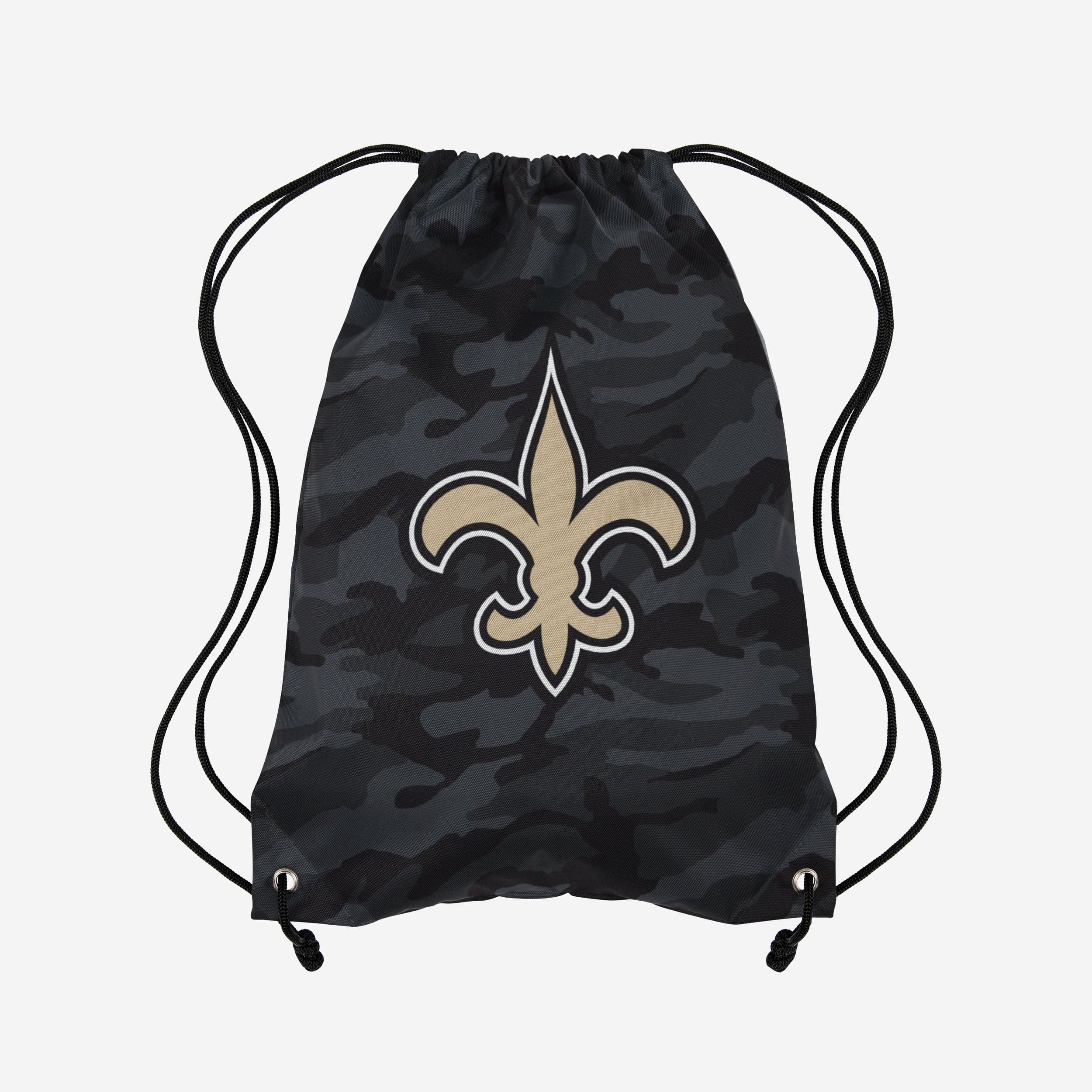 New Orleans Saints Big Logo Camo Drawstring Backpack