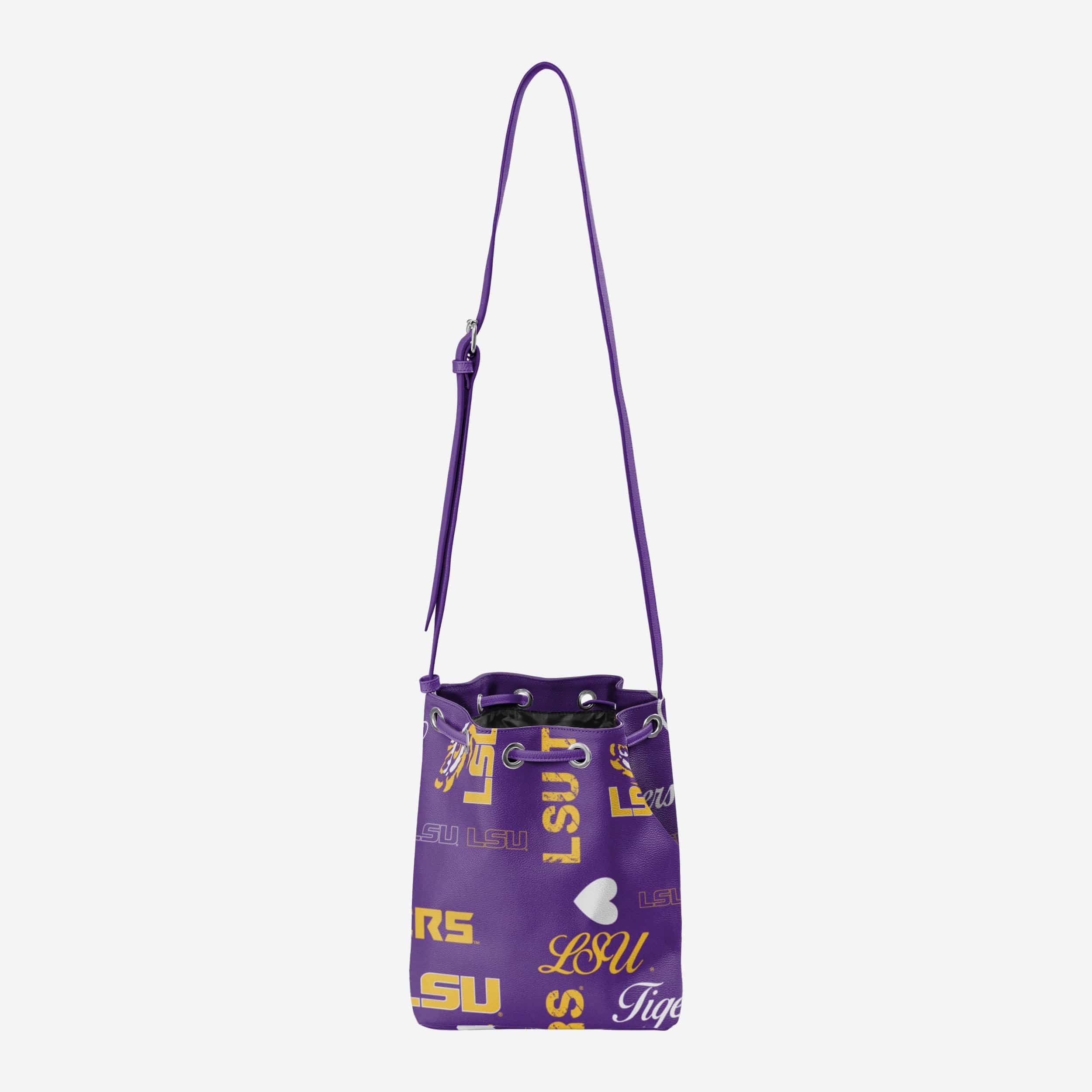 LSU Tigers Logo Love Cinch Purse 5 LSU Tigers Logo Love Cinch Purse