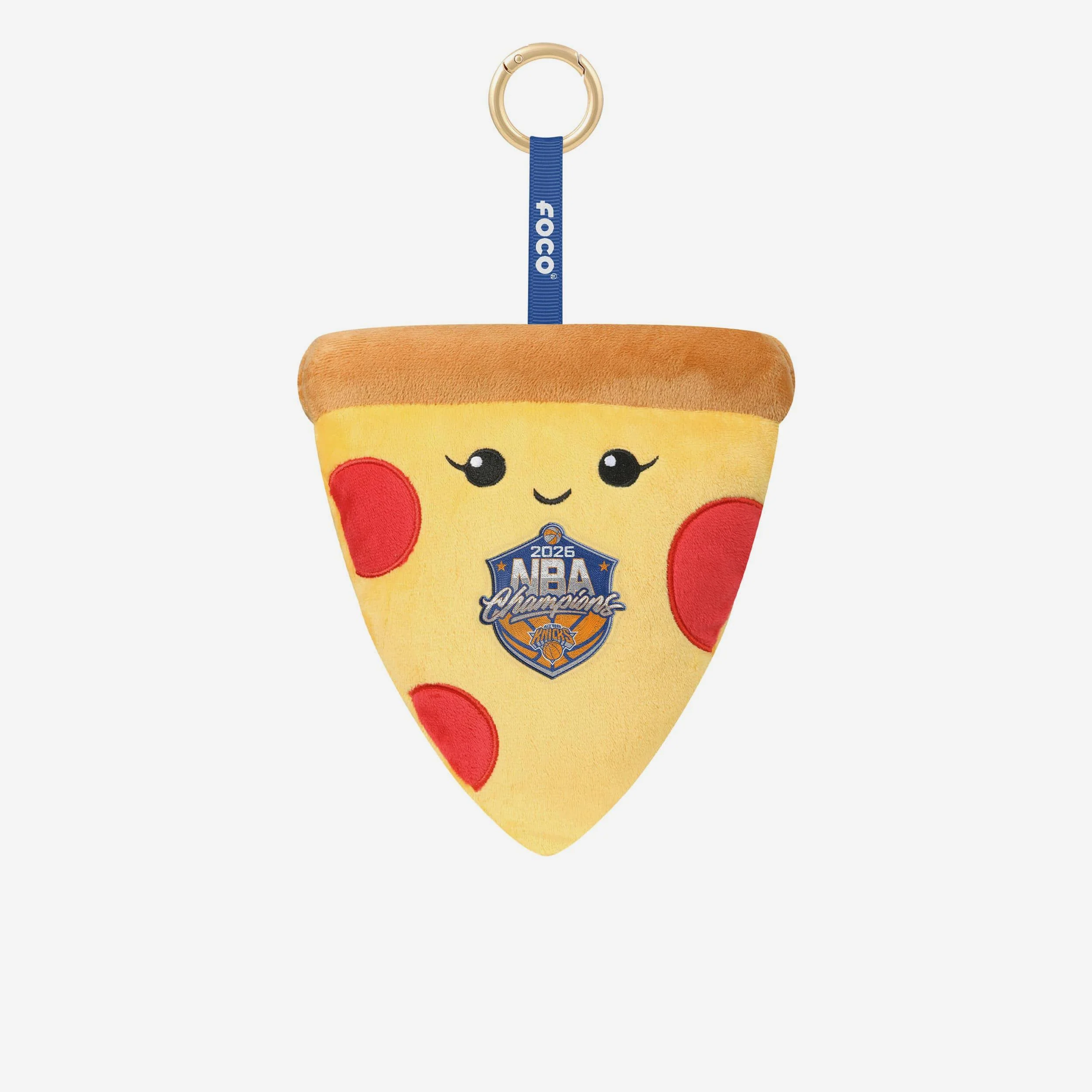 New York Knicks 2026 NBA Champions Pizza Bag Charm Keychain