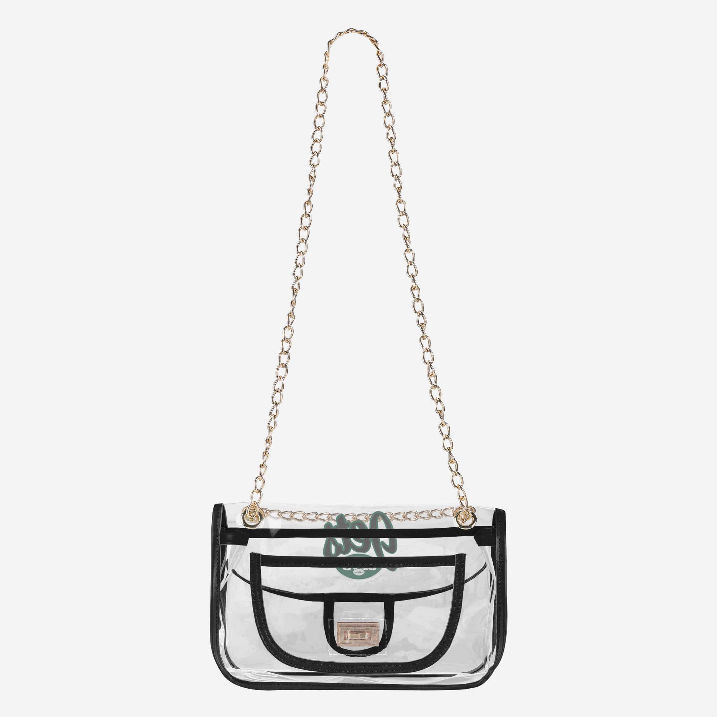 New York Jets Clear Crossbody Chain Bag 4 New York Jets Clear Crossbody Chain Bag