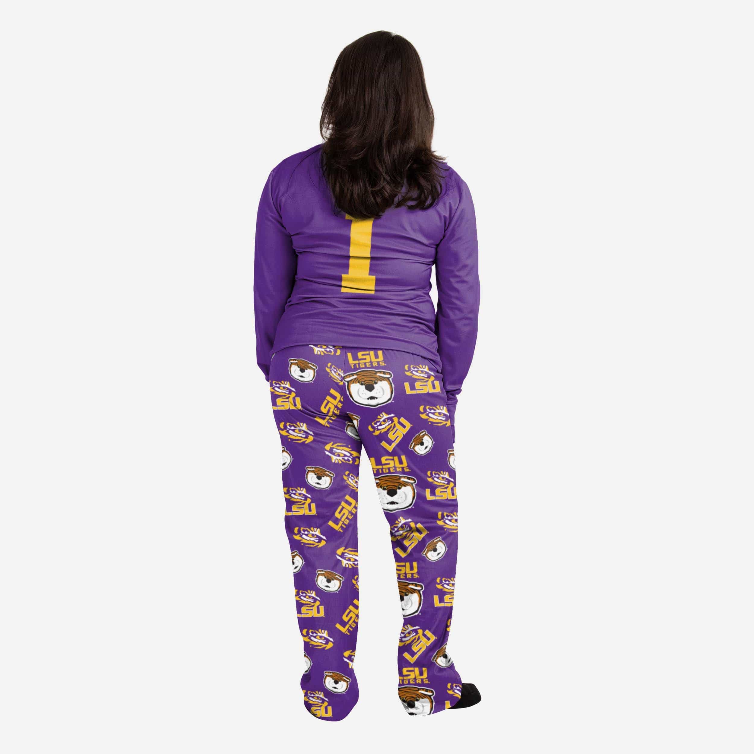Mike the Tiger LSU Tigers Womens Mascot Pajamas 2 Mike the Tiger LSU Tigers Womens Mascot Pajamas
