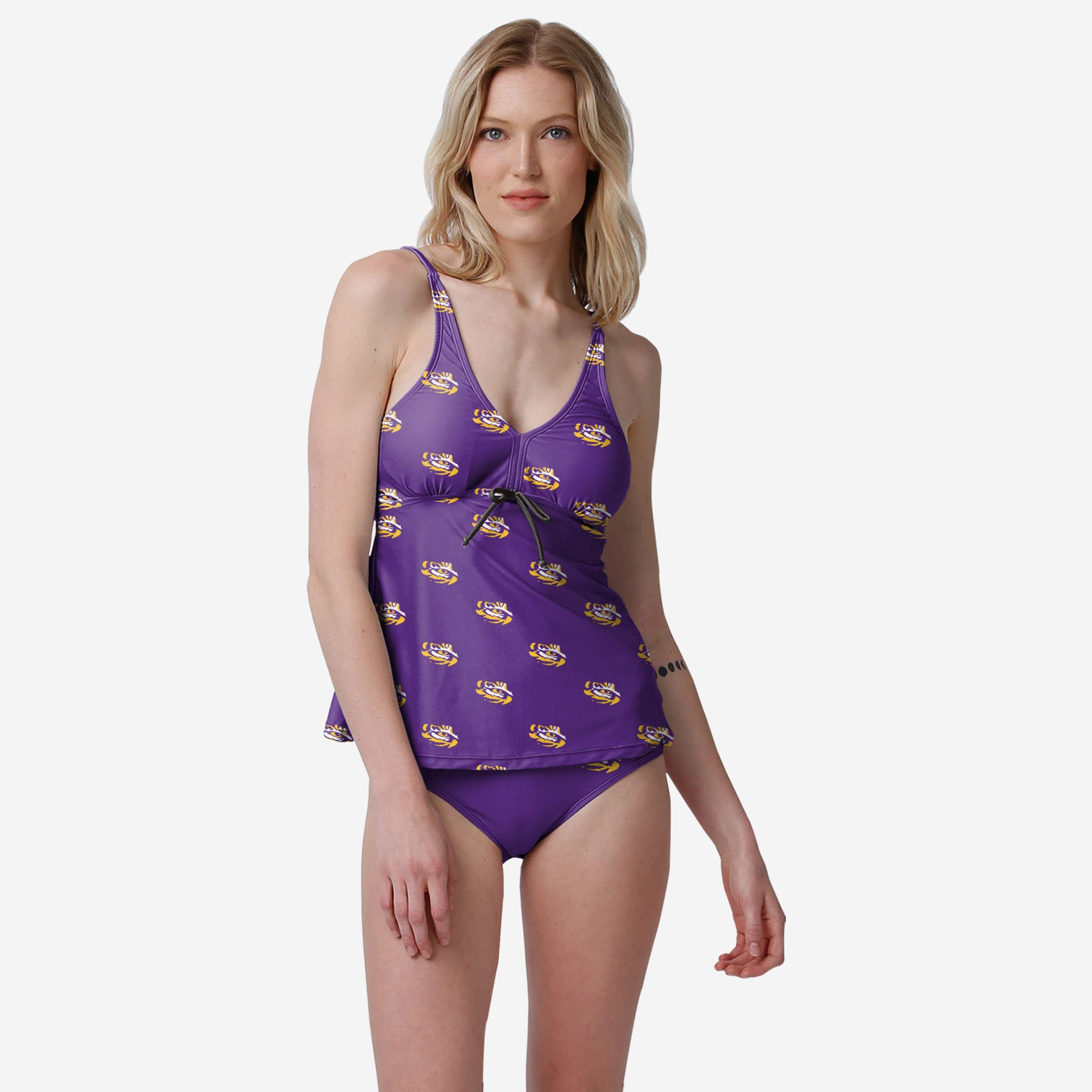 LSU Tigers Womens Mini Logo Tankini 4 LSU Tigers Womens Mini Logo Tankini