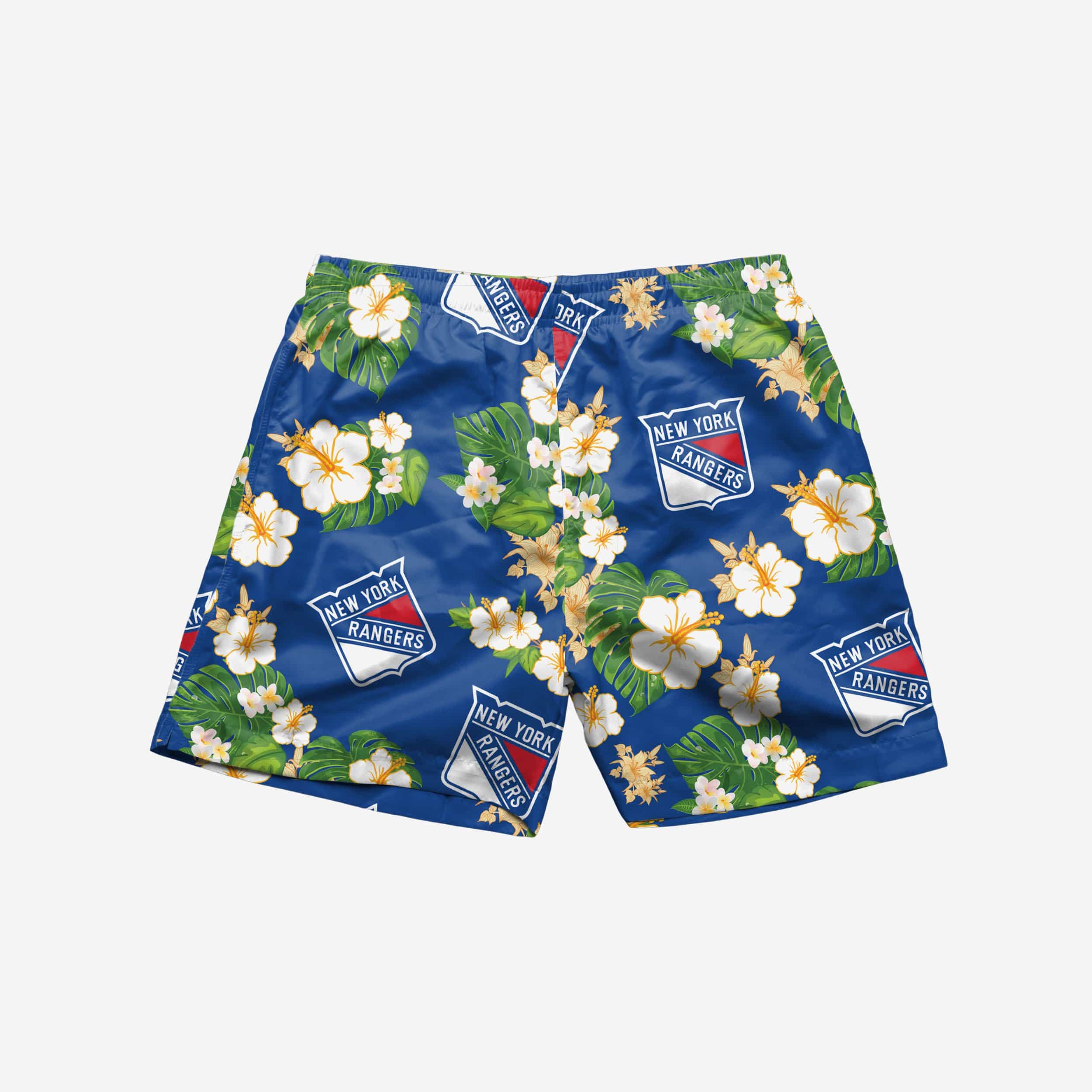 New York Rangers Floral Swimming Trunks 3 New York Rangers Floral Swimming Trunks