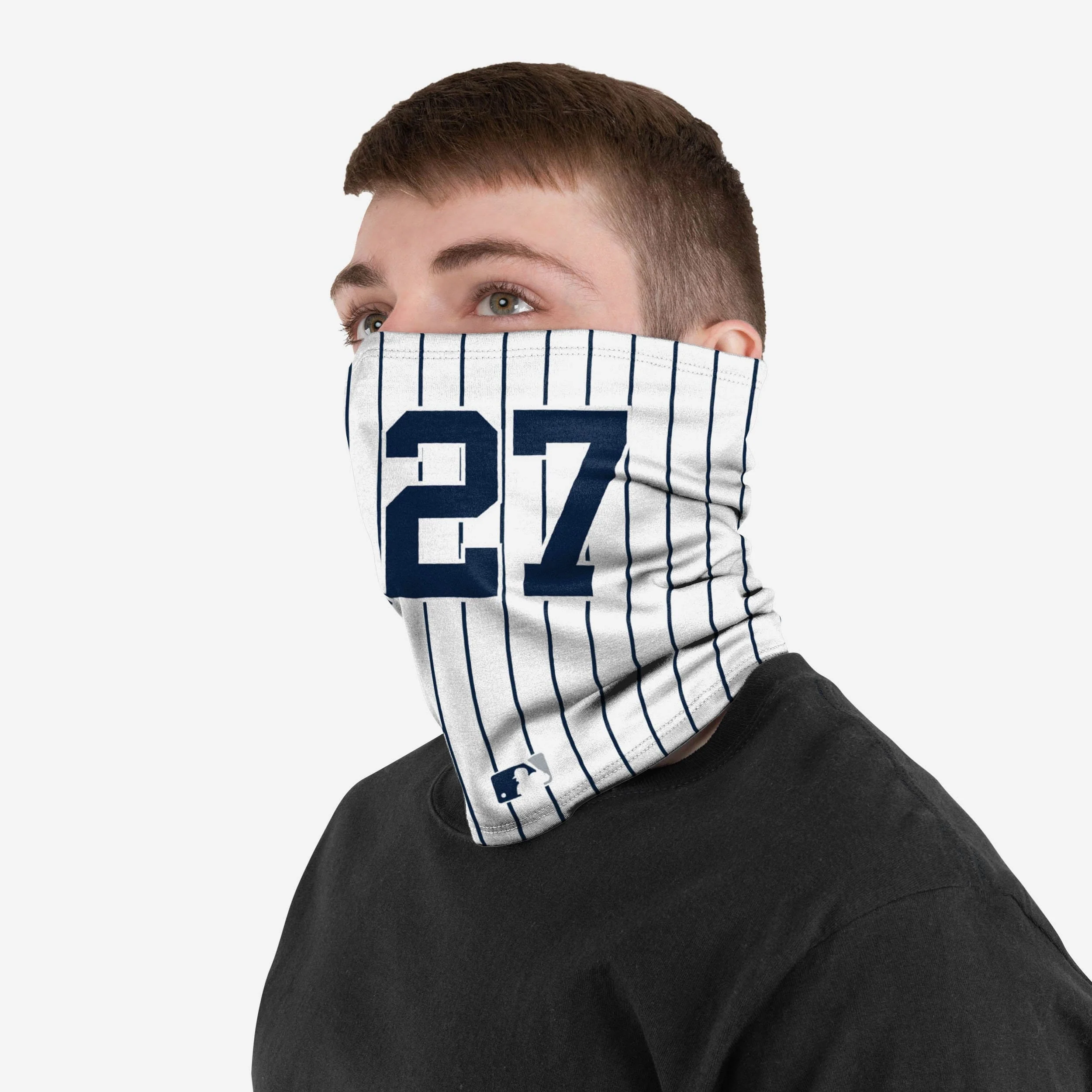 Giancarlo Stanton New York Yankees On-Field Pinstripe UV Gaiter Scarf 3 Giancarlo Stanton New York Yankees On-Field Pinstripe UV Gaiter Scarf