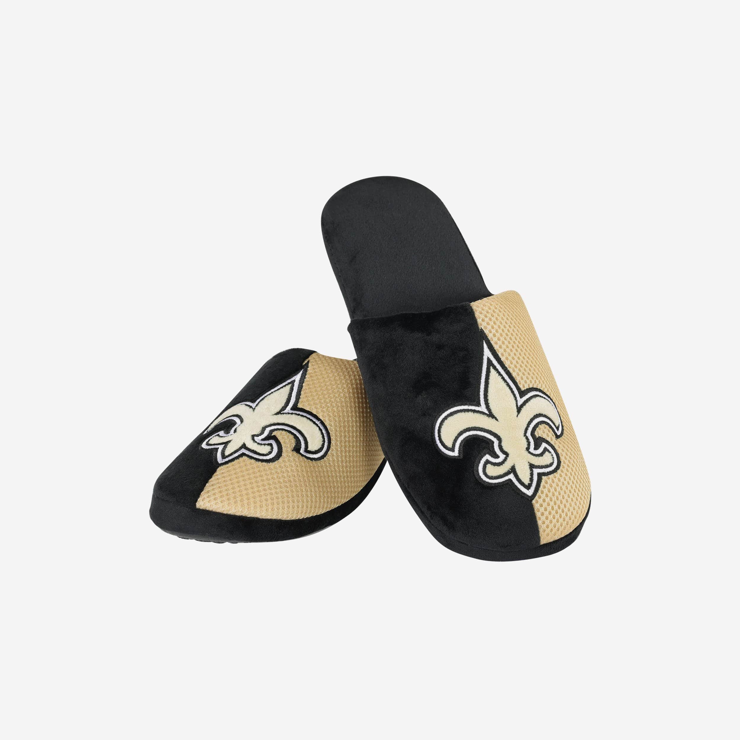 New Orleans Saints Youth Team Logo Staycation Slipper 3 New Orleans Saints Youth Team Logo Staycation Slipper