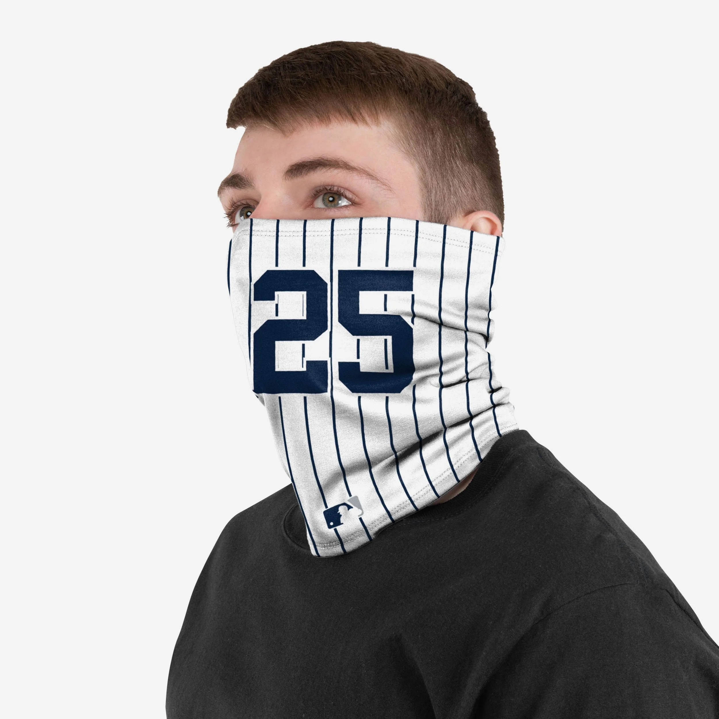 Gleyber Torres New York Yankees On-Field Pinstripe UV Gaiter Scarf 3 Gleyber Torres New York Yankees On-Field Pinstripe UV Gaiter Scarf