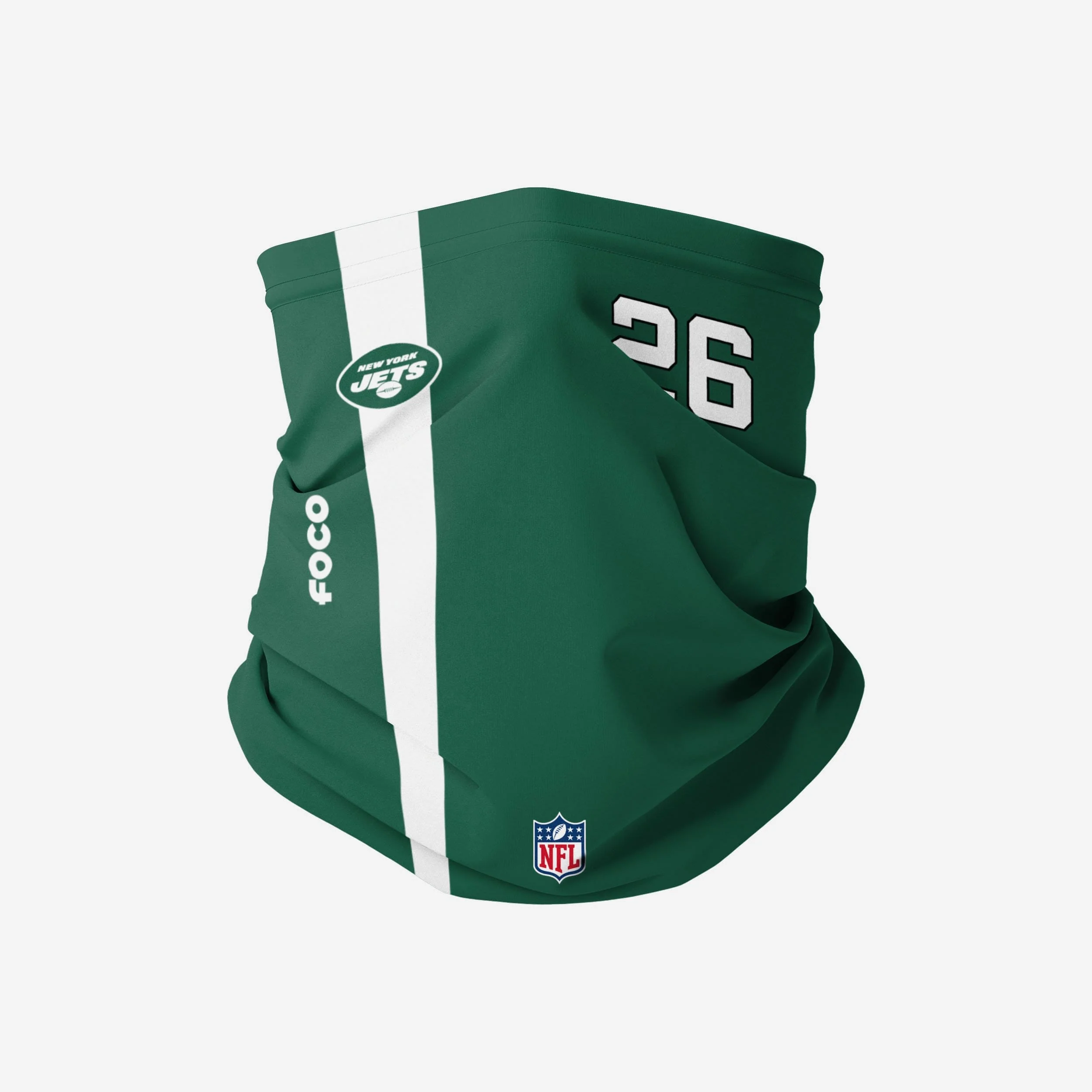 Le'Veon Bell New York Jets On-Field Sideline Gaiter Scarf 1 Le'Veon Bell New York Jets On-Field Sideline Gaiter Scarf