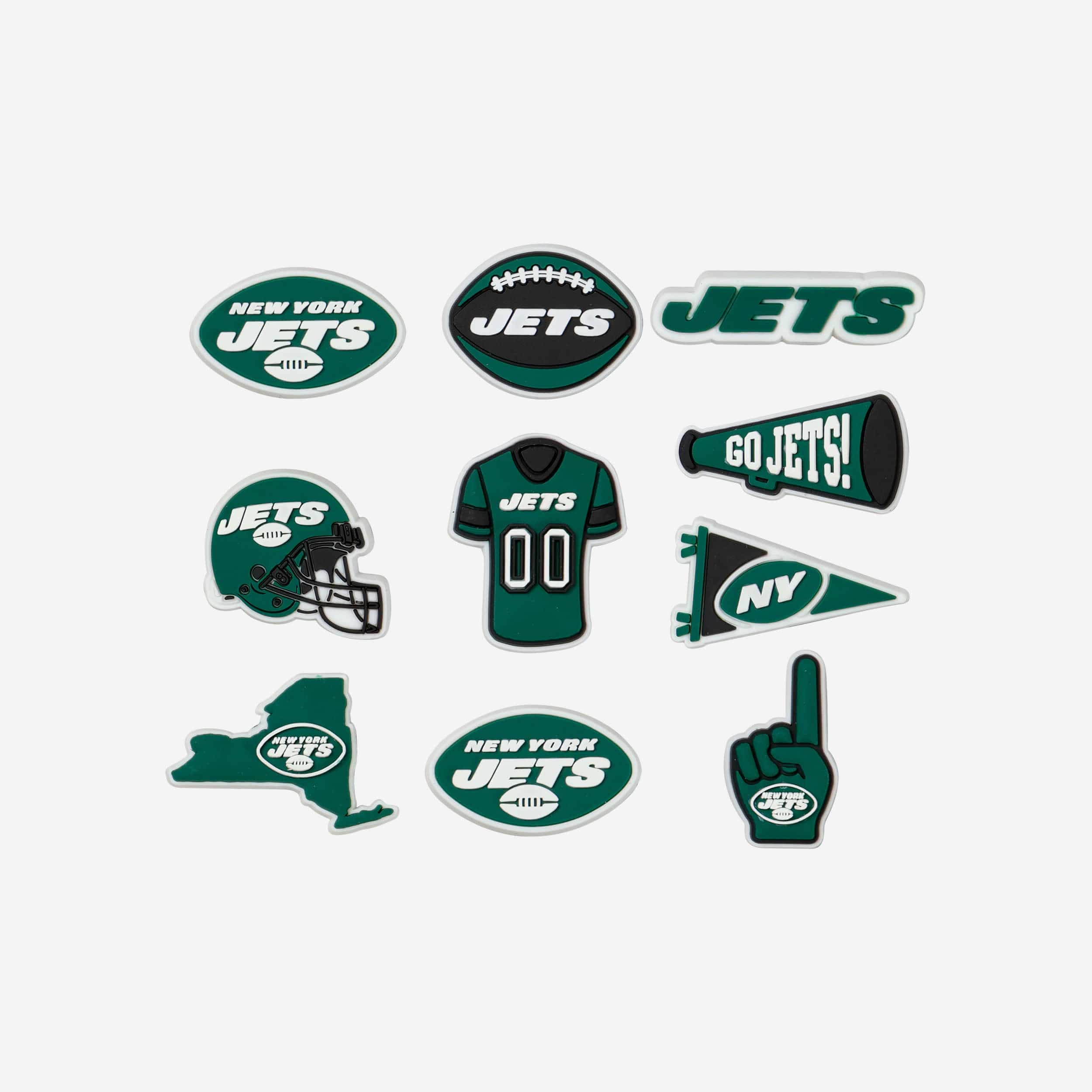 New York Jets 10 Pack Team Clog Charms