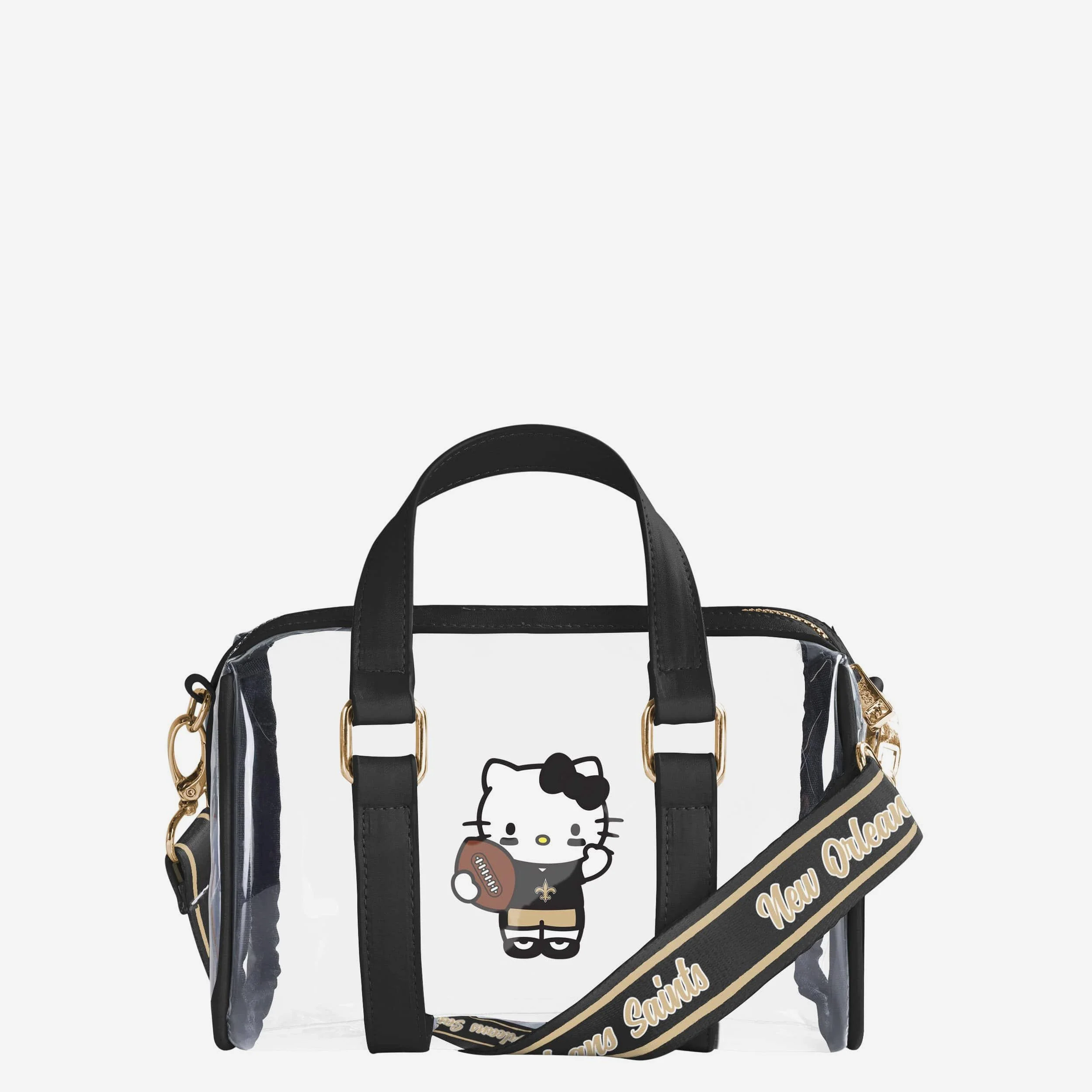 New Orleans Saints Hello Kitty® Clear Barrel Bag