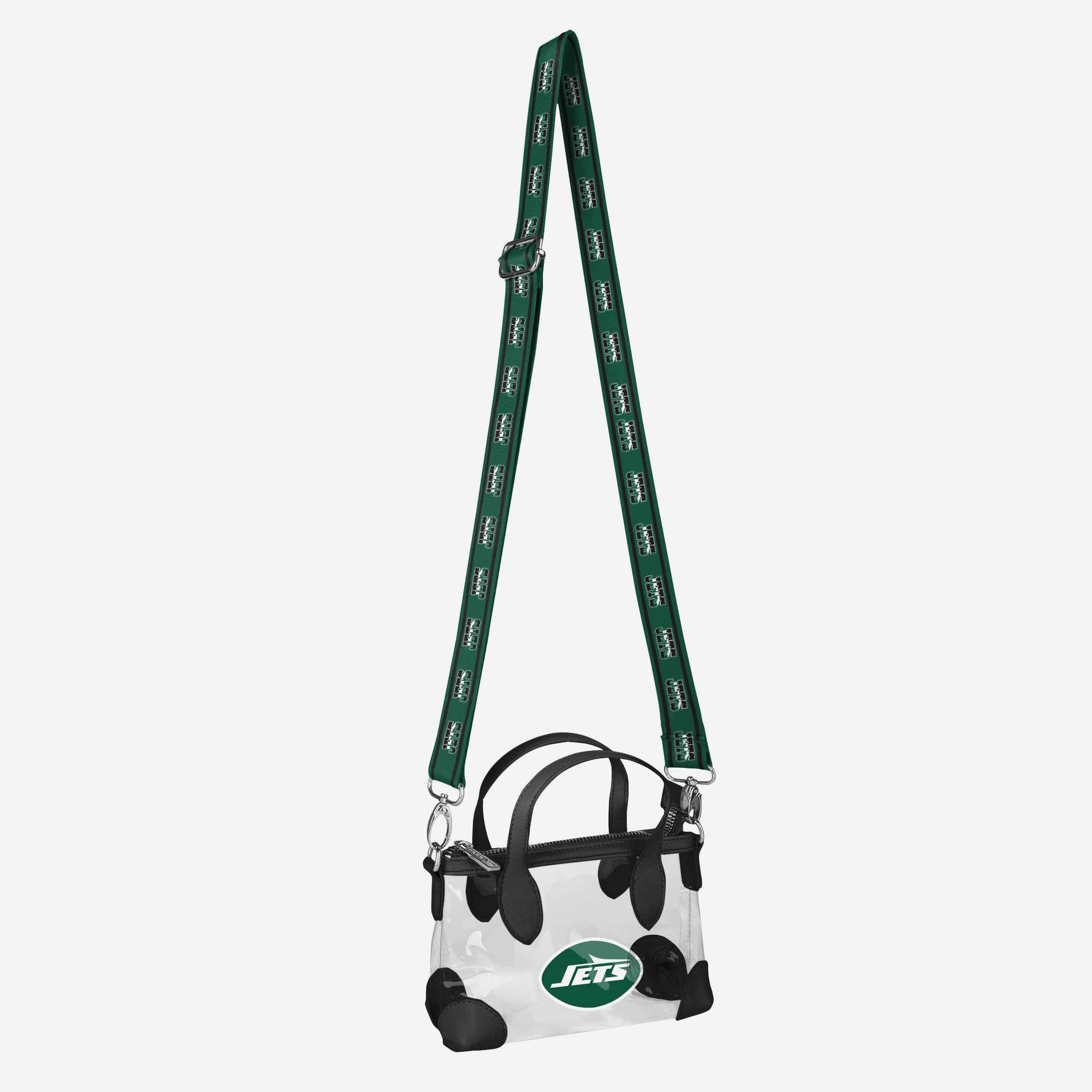 New York Jets Big Logo Clear Crossbody Mini Purse 3 New York Jets Big Logo Clear Crossbody Mini Purse