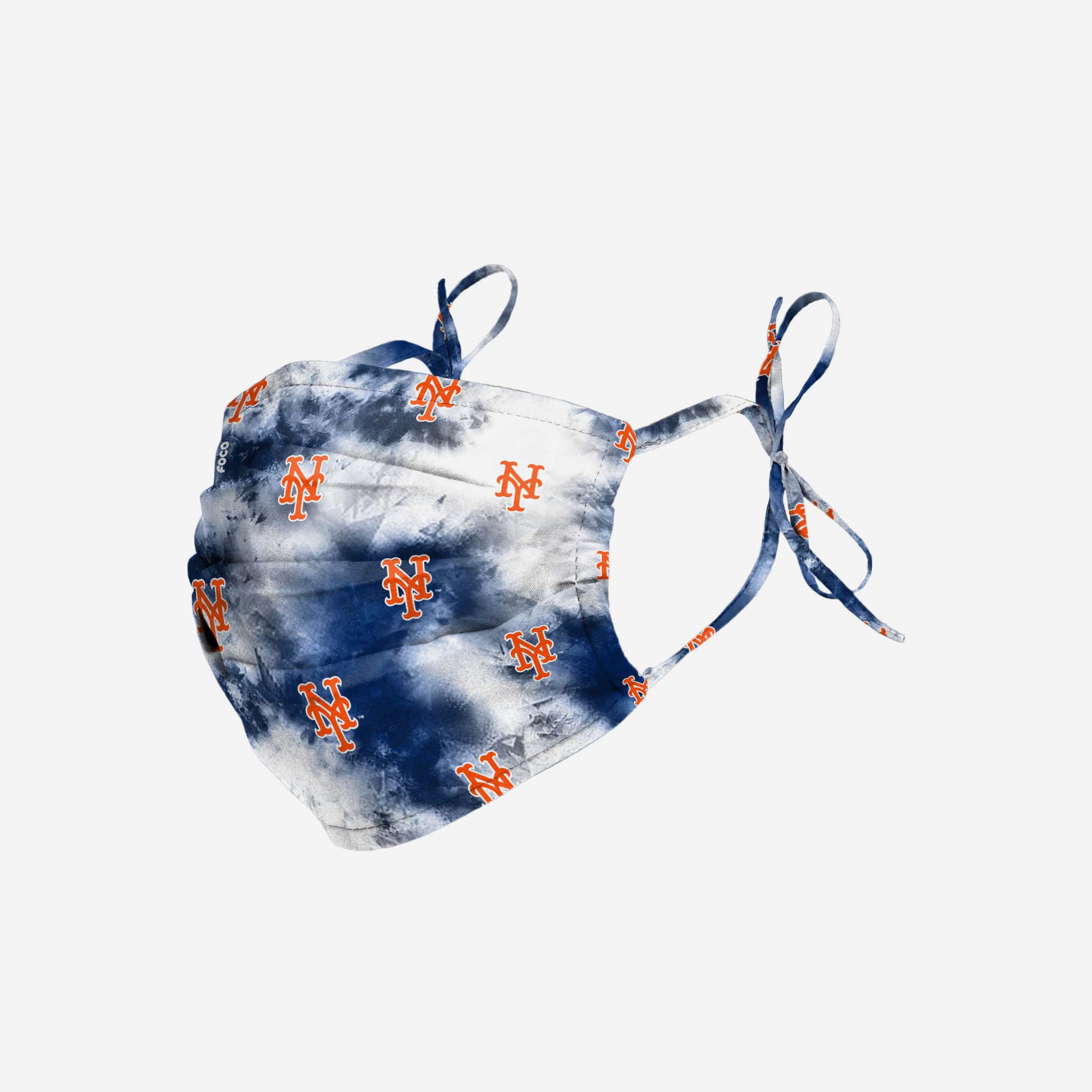 New York Mets Tie-Dye Tie-Back Face Cover 1 New York Mets Tie-Dye Tie-Back Face Cover