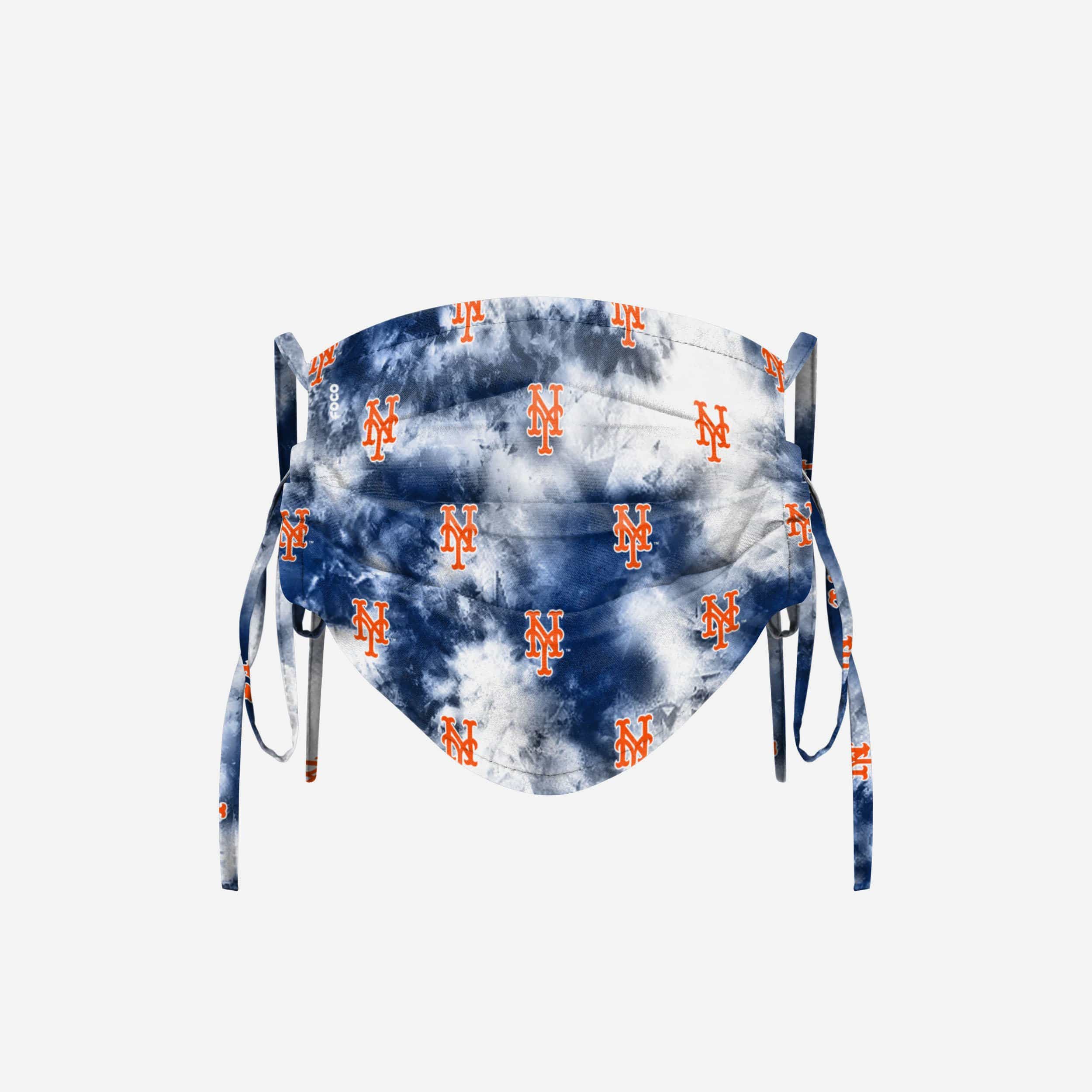 New York Mets Tie-Dye Tie-Back Face Cover 2 New York Mets Tie-Dye Tie-Back Face Cover