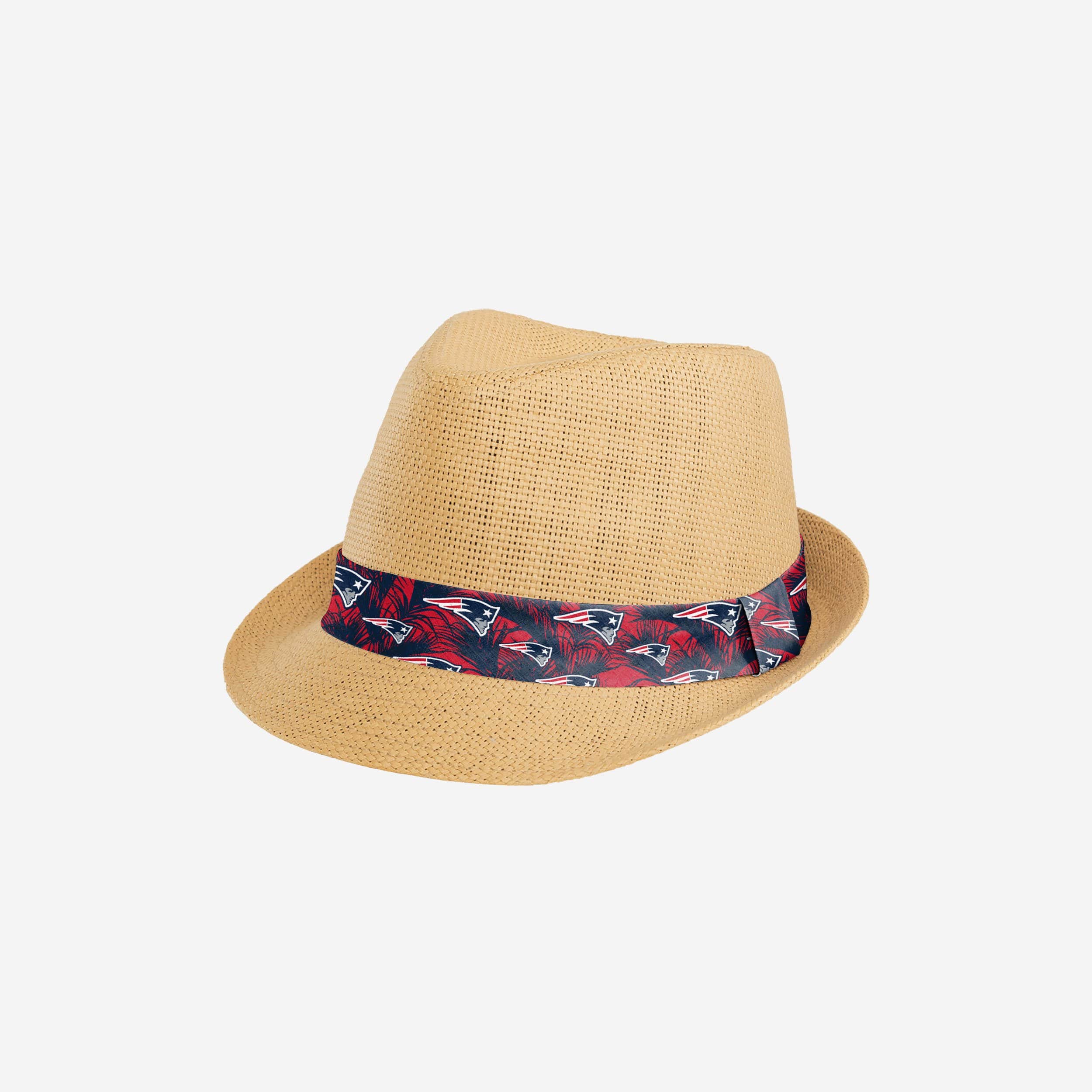 New England Patriots Trilby Straw Hat