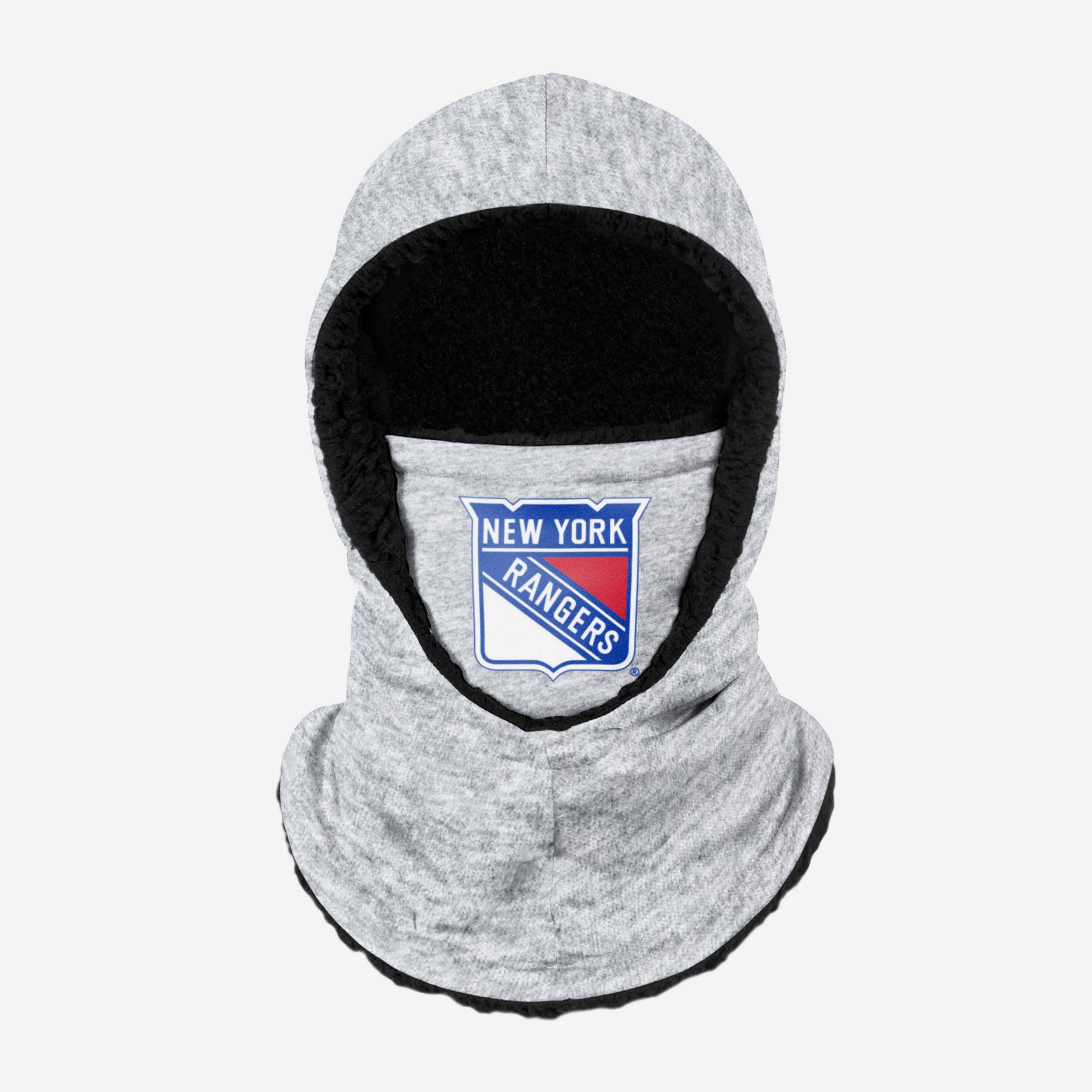 New York Rangers Heather Grey Big Logo Hooded Gaiter 1 New York Rangers Heather Grey Big Logo Hooded Gaiter