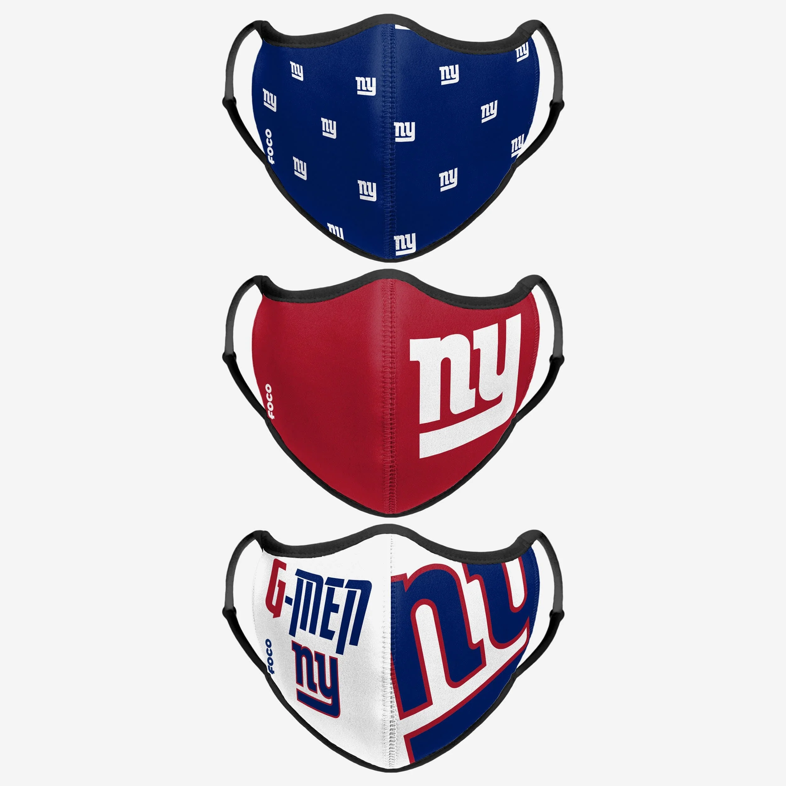 New York Giants Thematic Sport 3 Pack Face Cover 1 New York Giants Thematic Sport 3 Pack Face Cover
