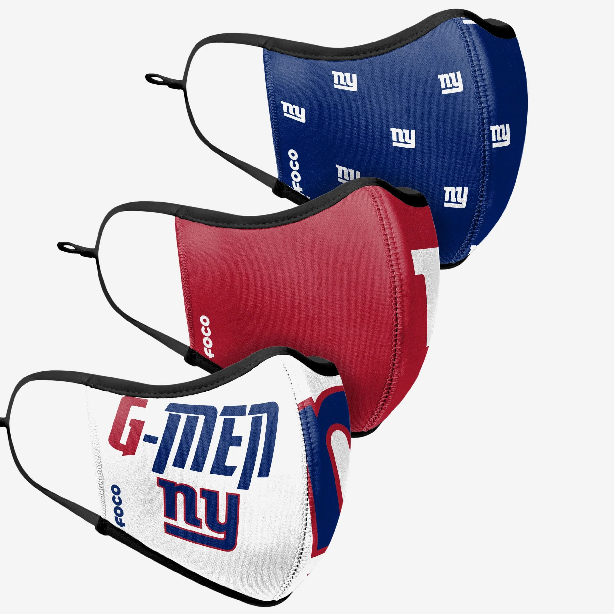 New York Giants Thematic Sport 3 Pack Face Cover 3 New York Giants Thematic Sport 3 Pack Face Cover