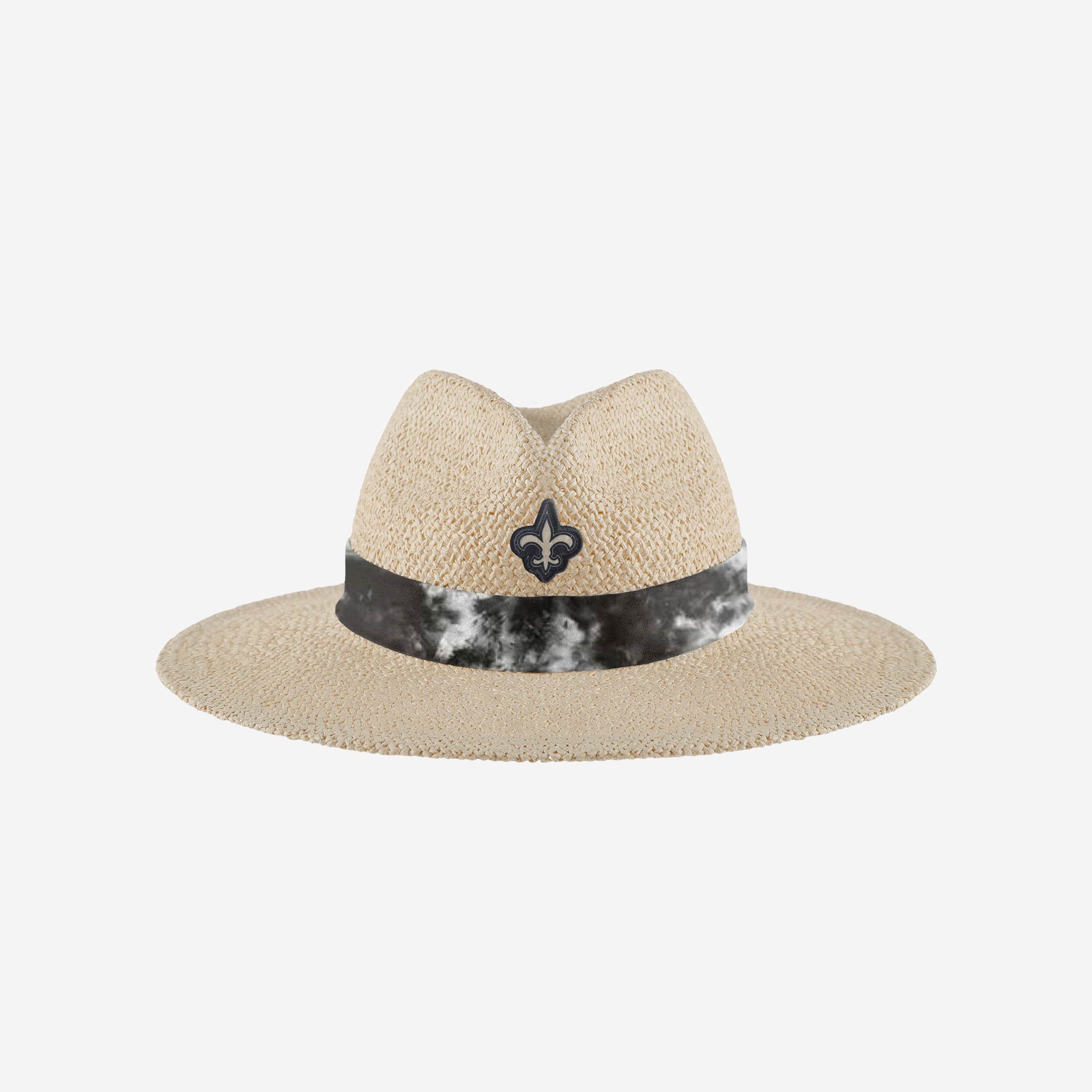 New Orleans Saints Womens Tie-Dye Ribbon Straw Hat