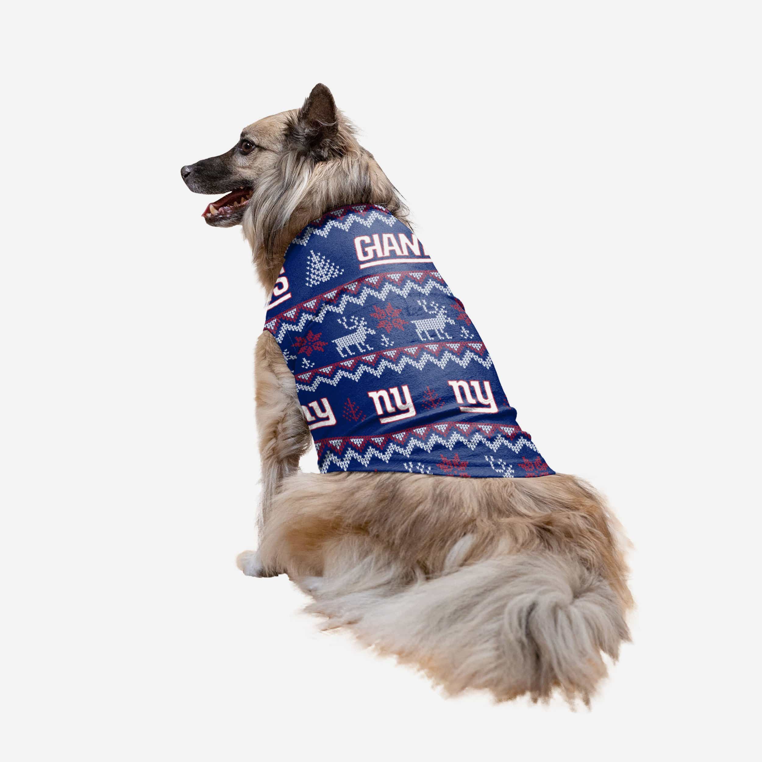 New York Giants Dog Family Holiday Ugly Sweater