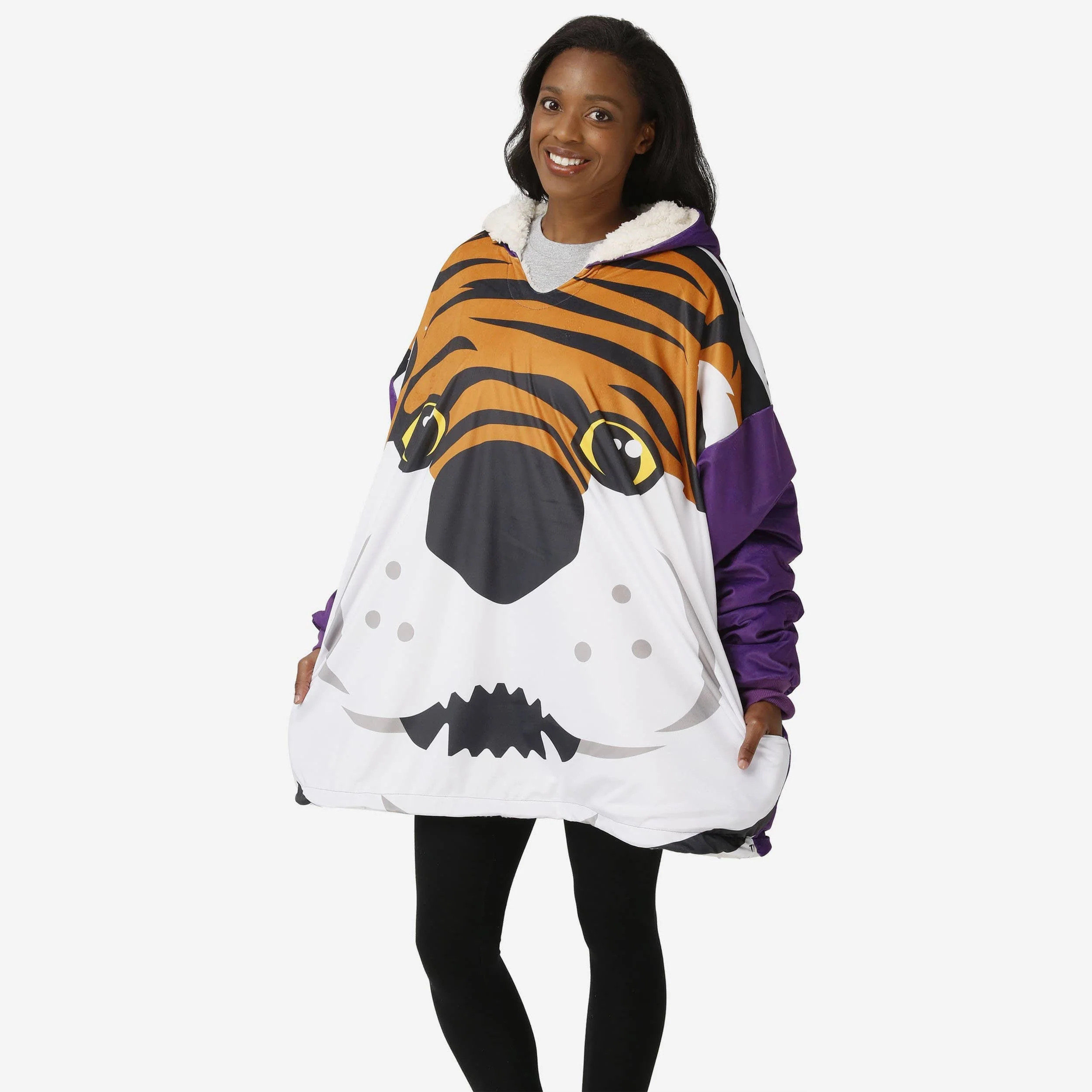 Mike the Tiger LSU Tigers Reversible Mascot Hoodeez 2 Mike the Tiger LSU Tigers Reversible Mascot Hoodeez