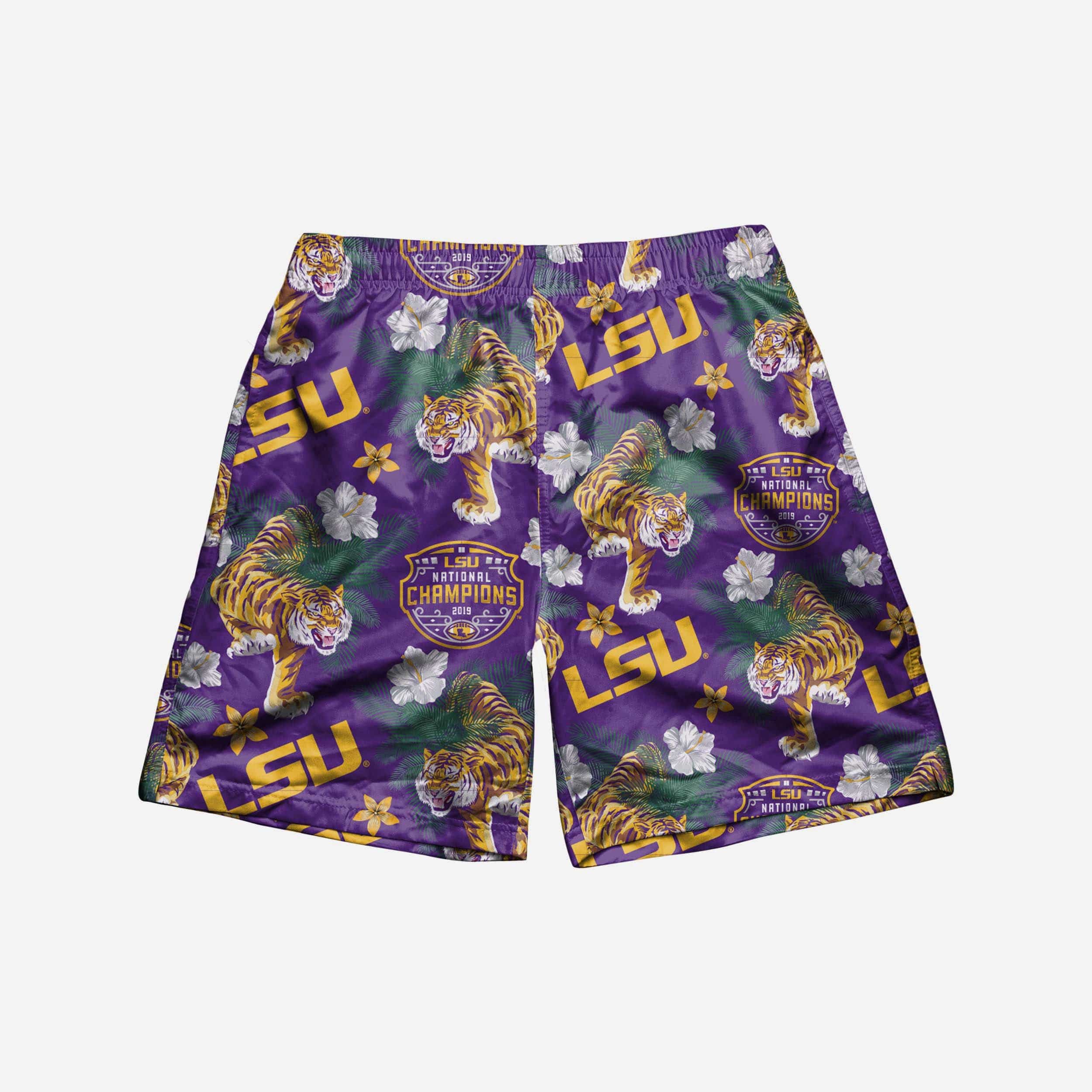 LSU Tigers 2019 Football National Champions Wildlife Swimming Trunks 2 LSU Tigers 2019 Football National Champions Wildlife Swimming Trunks