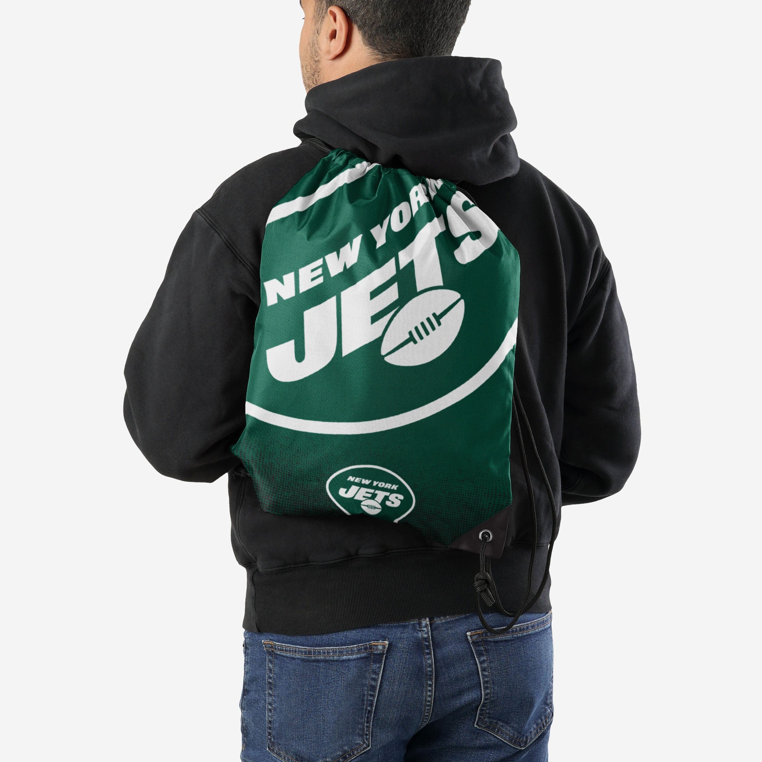 New York Jets Gradient Drawstring Backpack 2 New York Jets Gradient Drawstring Backpack