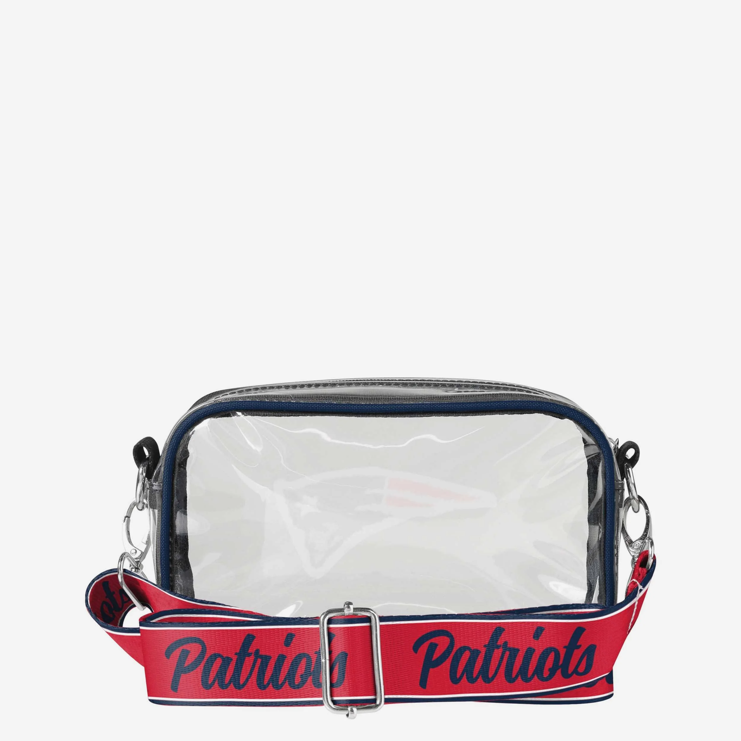 New England Patriots Chenille Logo Clear Crossbody Bag 5 New England Patriots Chenille Logo Clear Crossbody Bag