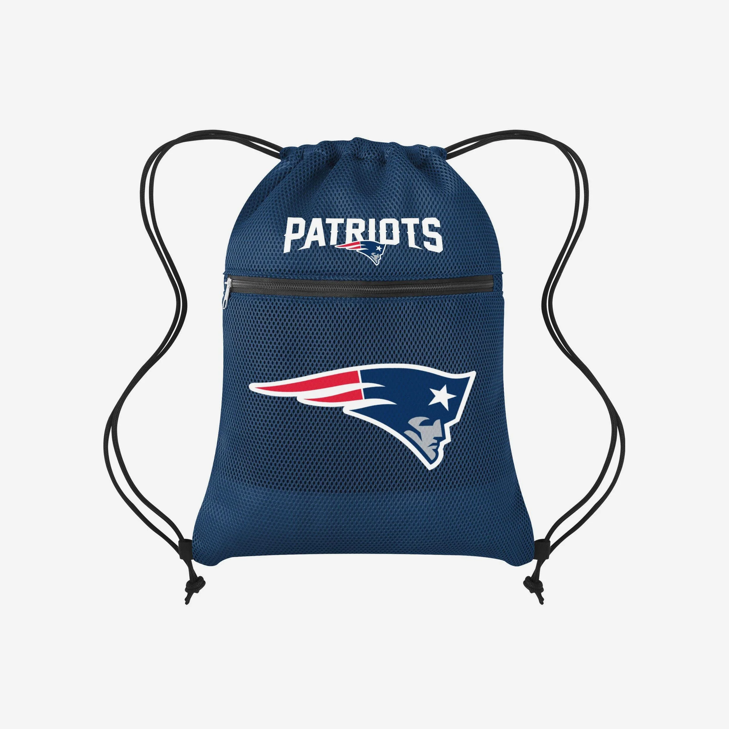New England Patriots Mesh Pocket Drawstring Backpack