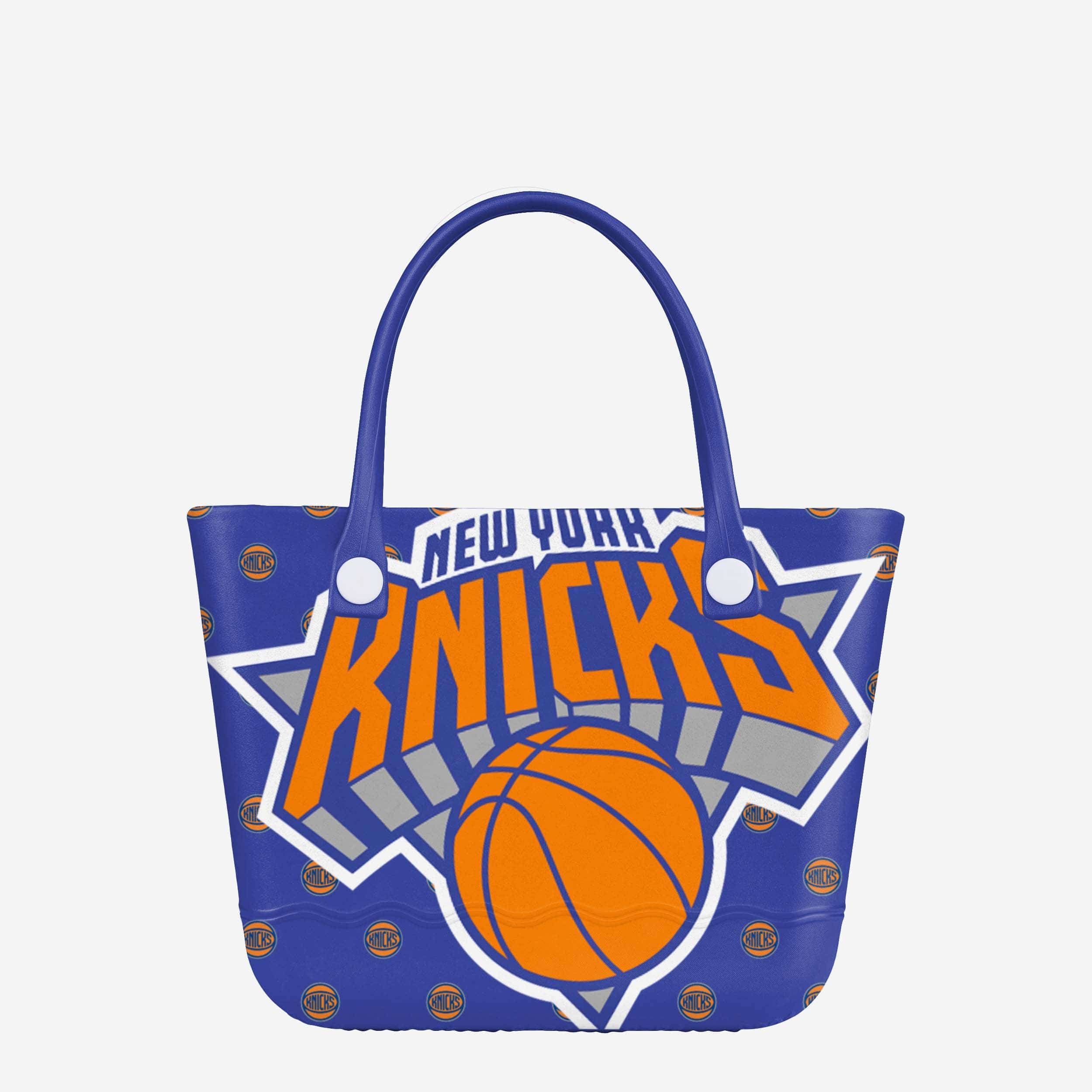 New York Knicks Big Logo Mini Print Tailgate Tote Bag 1 New York Knicks Big Logo Mini Print Tailgate Tote Bag